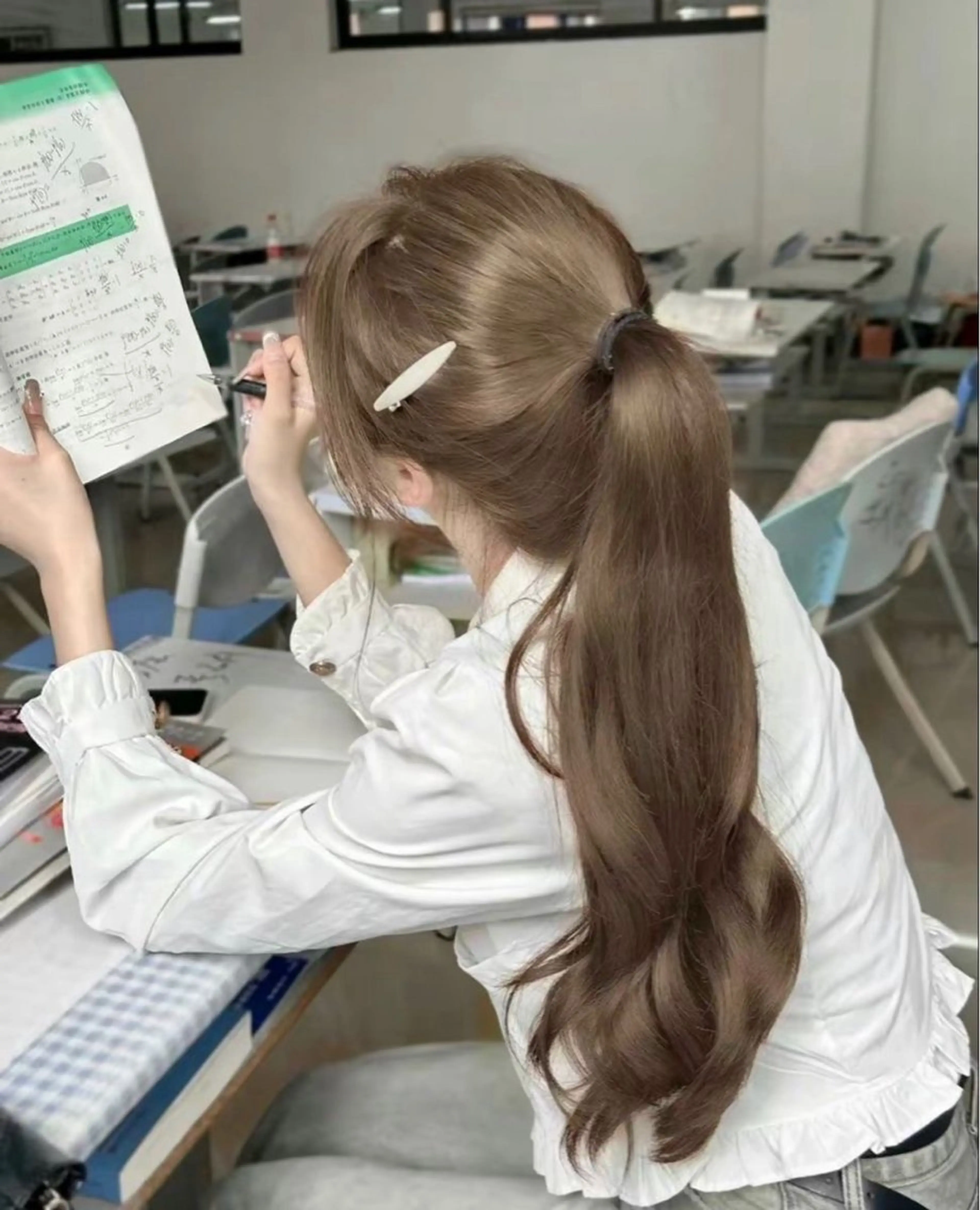 カラー ヘアカラー トリートメント ヘッドスパ ヘアセット 🥯縮毛/レイヤー/ ベージュヘア🥯のヘアスタイル