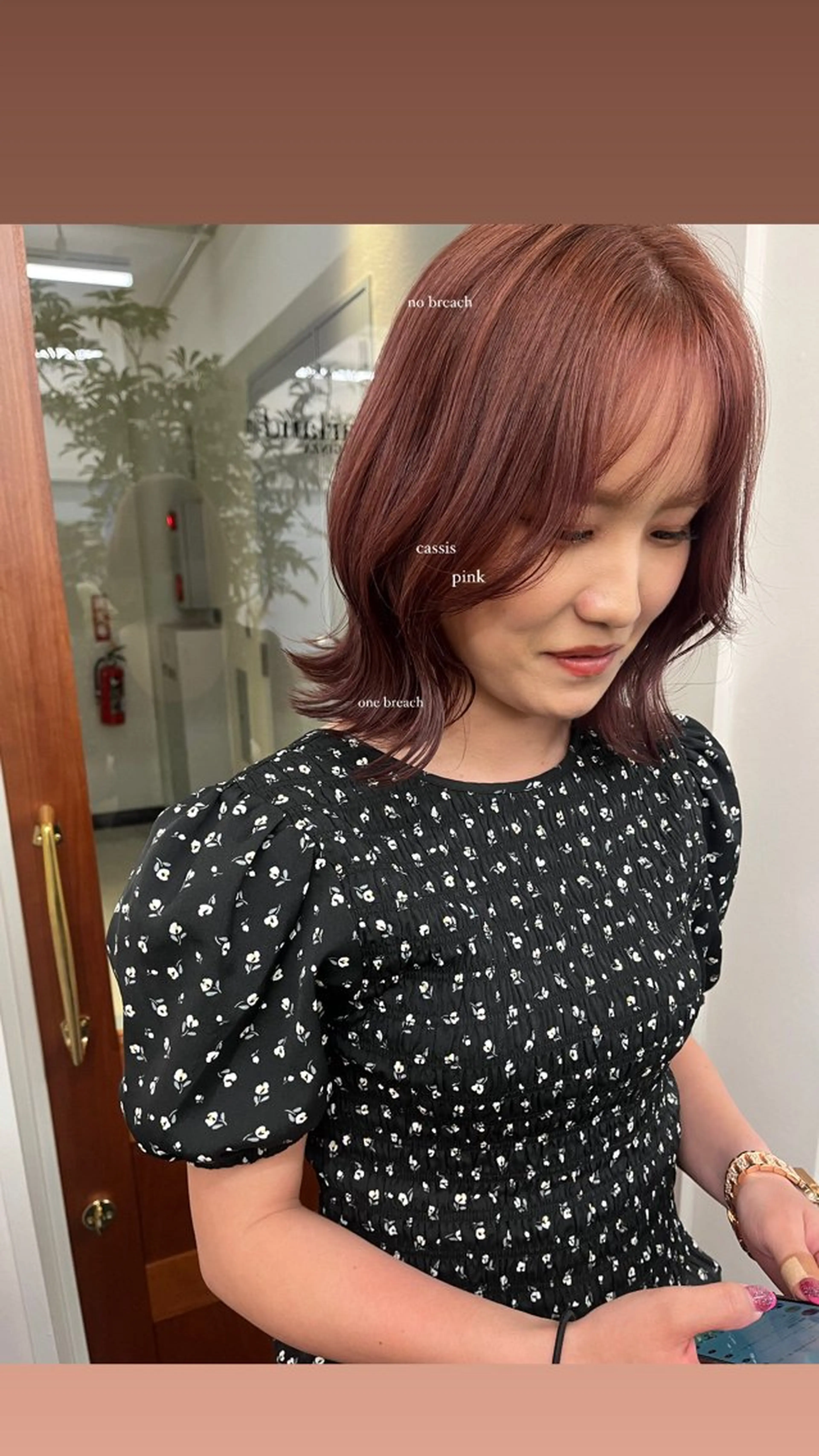 ミディアム Garland  Ginza所属・モモ🍑 レイヤー/ボブ/暖色のヘアスタイル