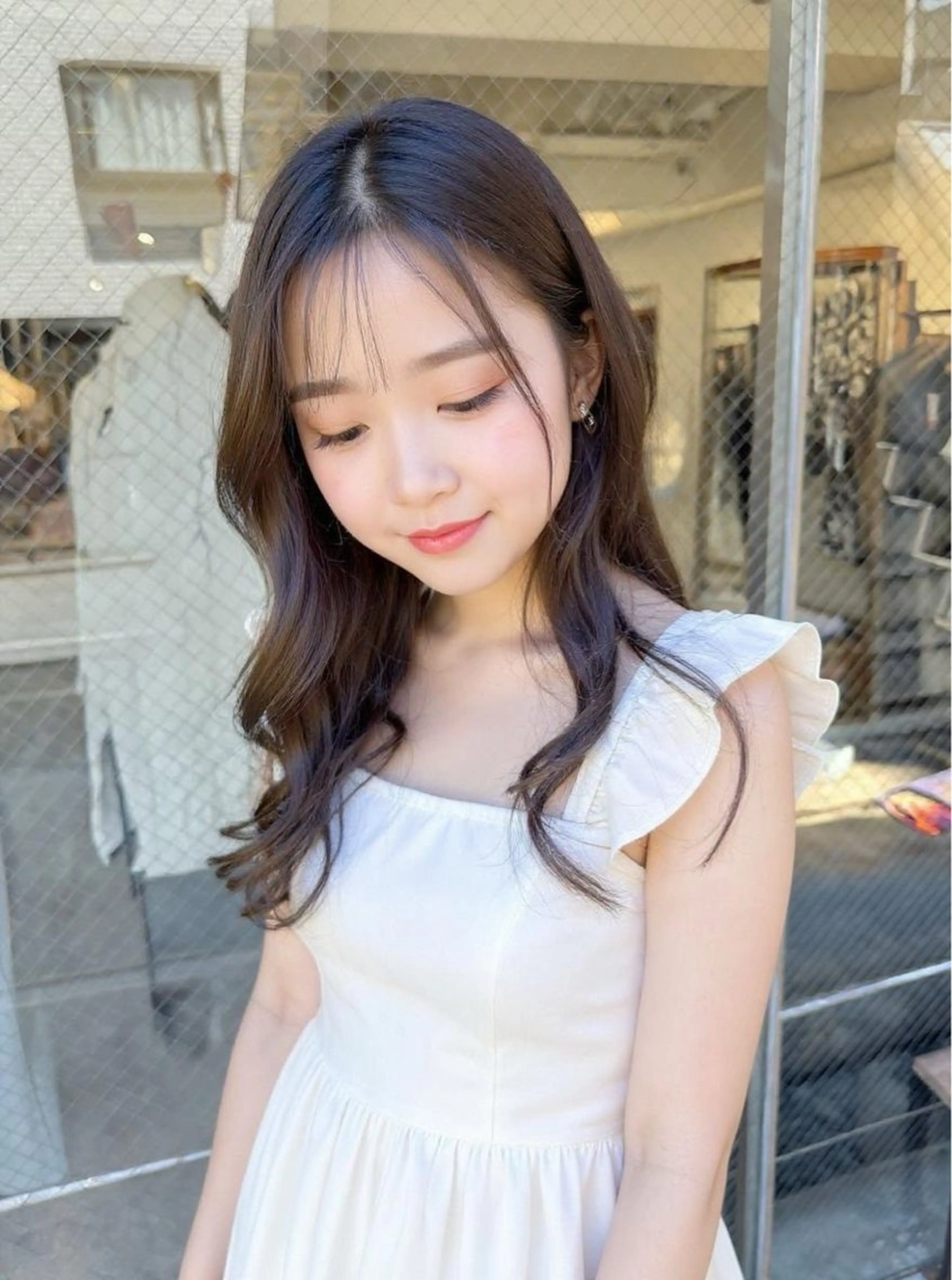 ミディアム カット ヘアカラー トリートメント VLOW nex the salon所属・韓国風/髪質改善/ ナガヤアキラのヘアスタイル