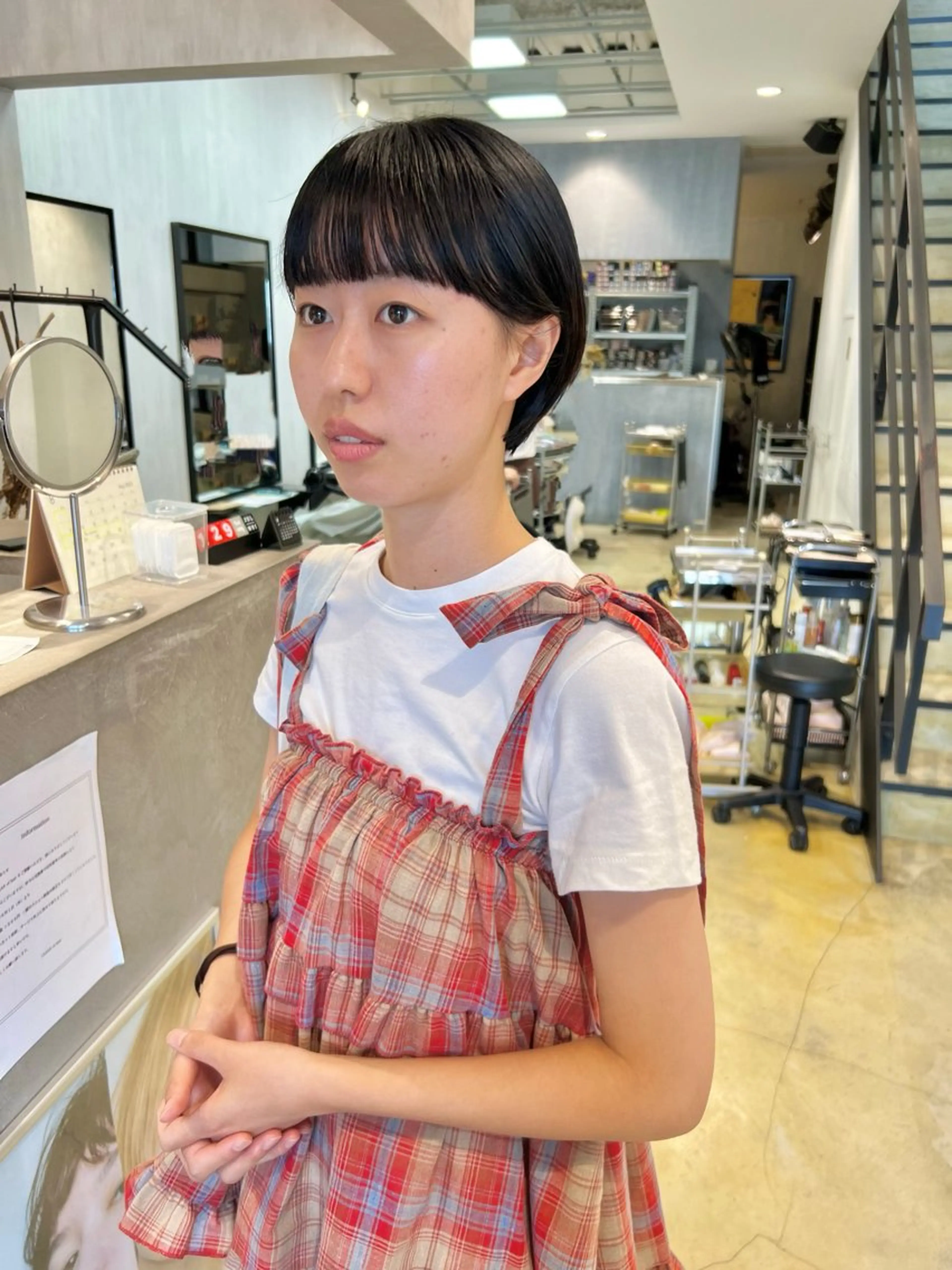 ショート 伸ばしかけ ショートヘア ワイドバング メンズパーマ/メンズ カット/古川晴輝のヘアスタイル