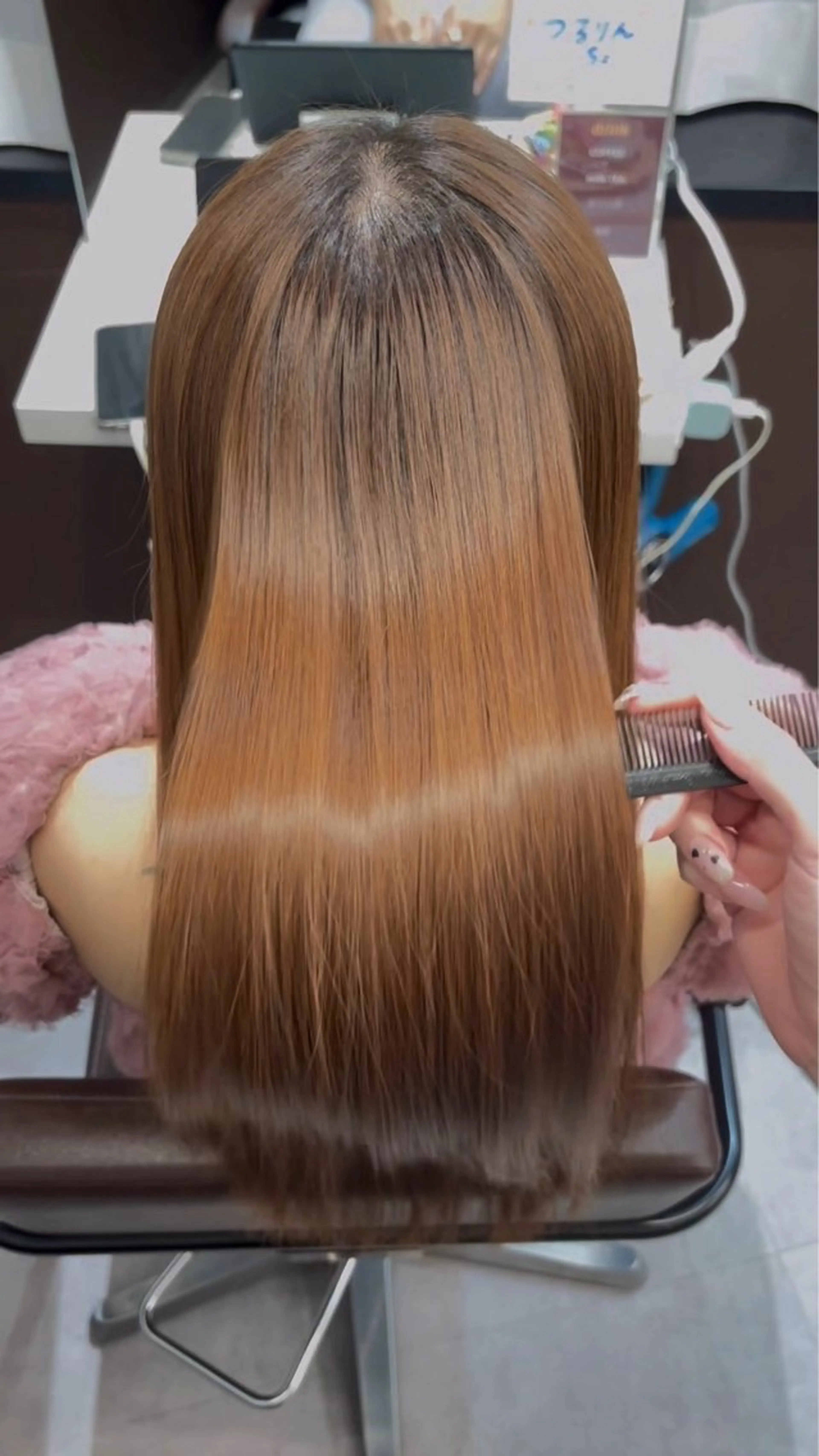 ロング カット 縮毛矯正 トリートメント 梅田/髪質改善× 艶カラー💎miyuのヘアスタイル