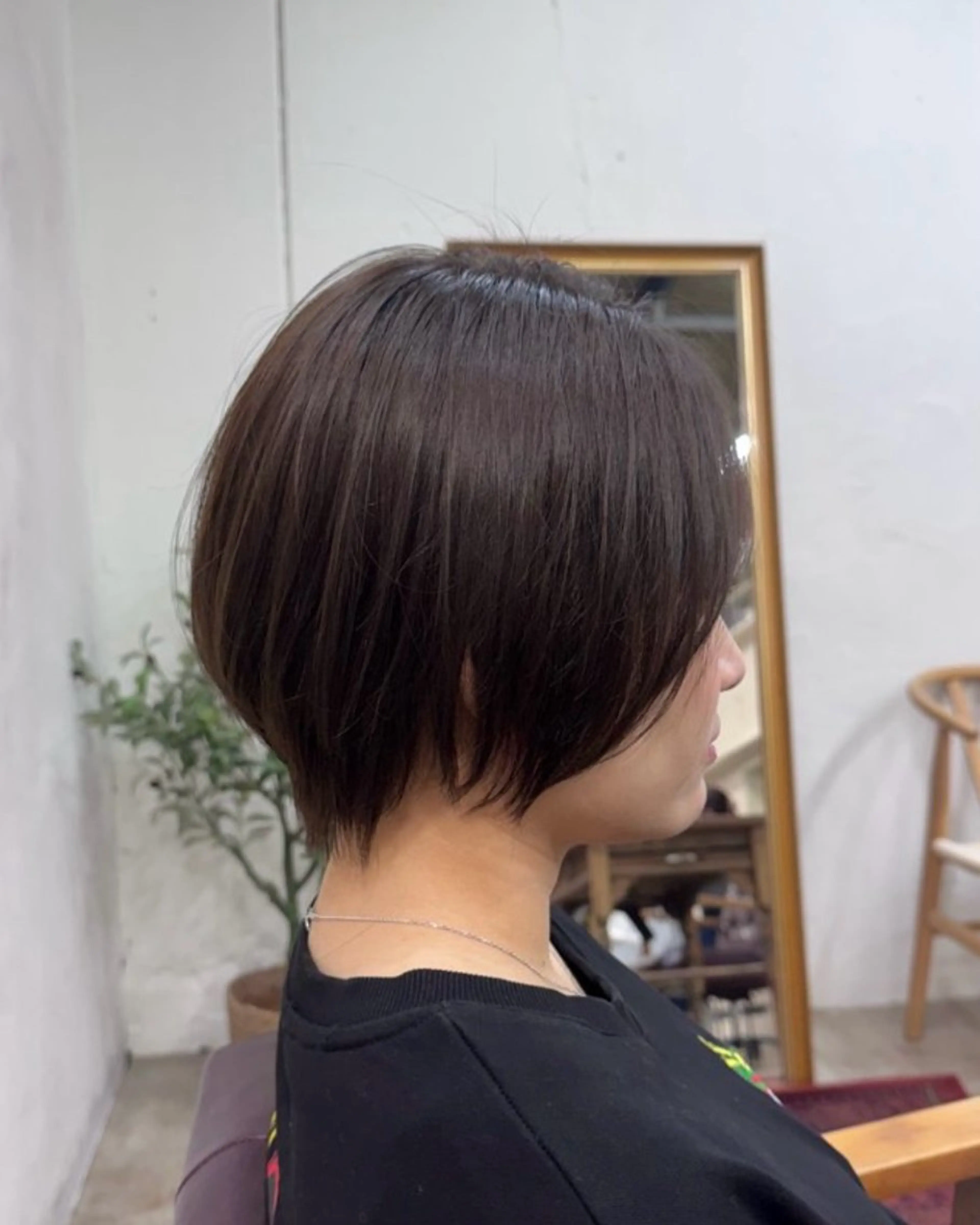 ショート くびれヘア ショートヘア ヘアカラー トリートメント 🪞透けヘア髪質改善 艶ベージュ/nagiのヘアスタイル