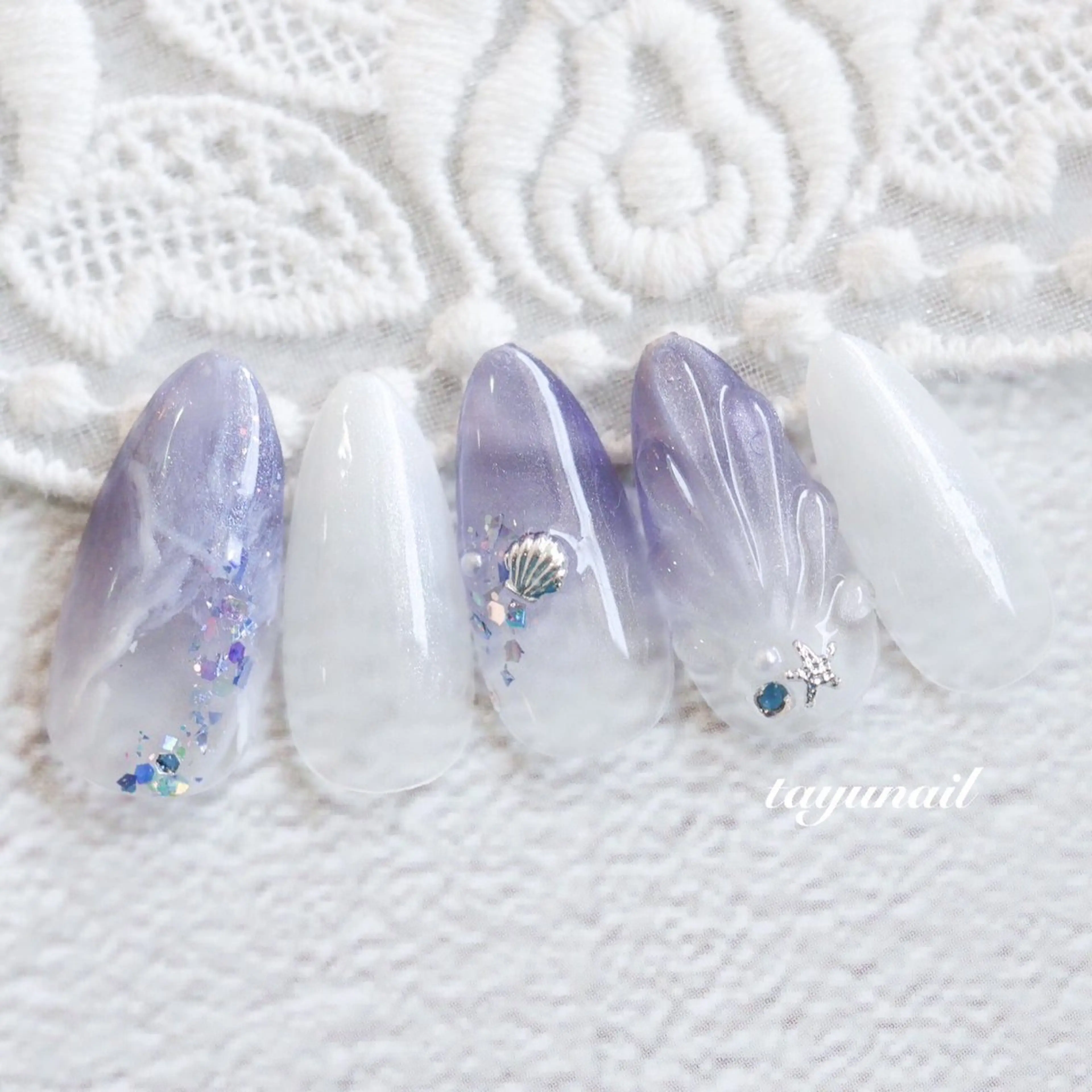 ネイル アートネイル ジェルネイル パラジェル ハンドネイル ネイルサロン・ネイルスクール　たゆnail所属・ネイルサロン 【たゆnail】のネイルデザイン