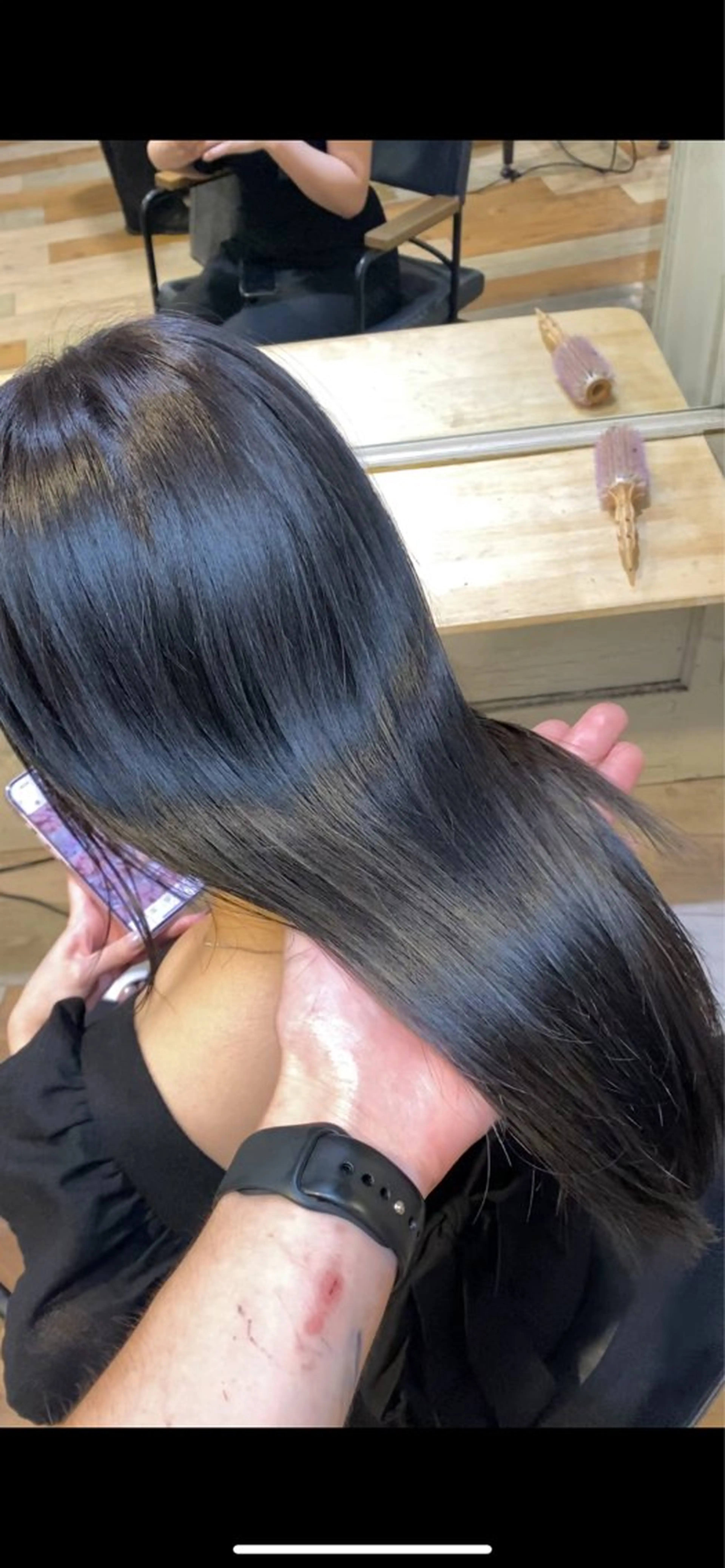 セミロング カラー 透明感カラー イルミナカラー トリートメント ヘアカラー トリートメント メンズカット/パーマ 艶カラーTAIGA︎のヘアスタイル