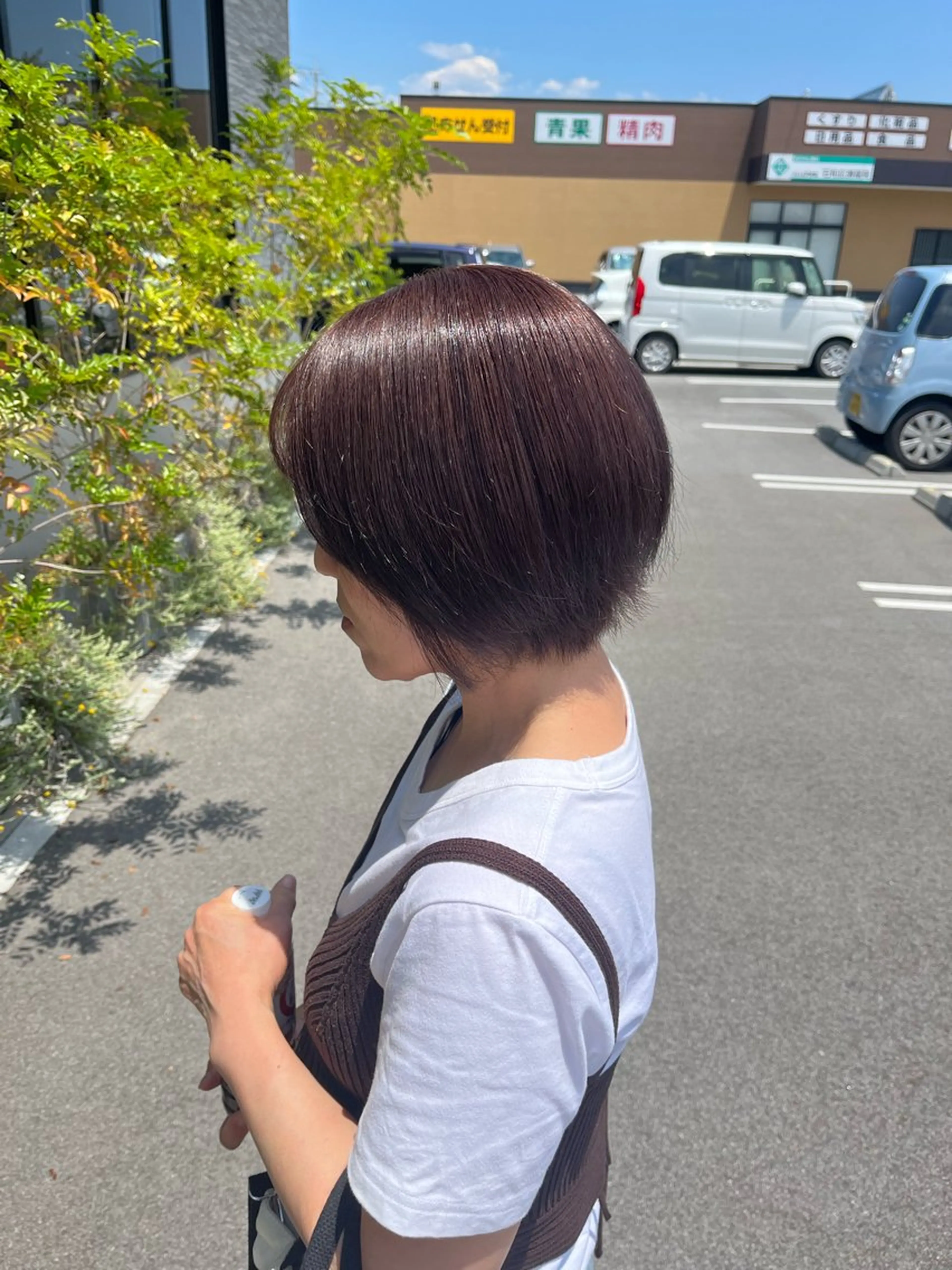 カラー ブラウンカラー 斉藤 果音のヘアスタイル
