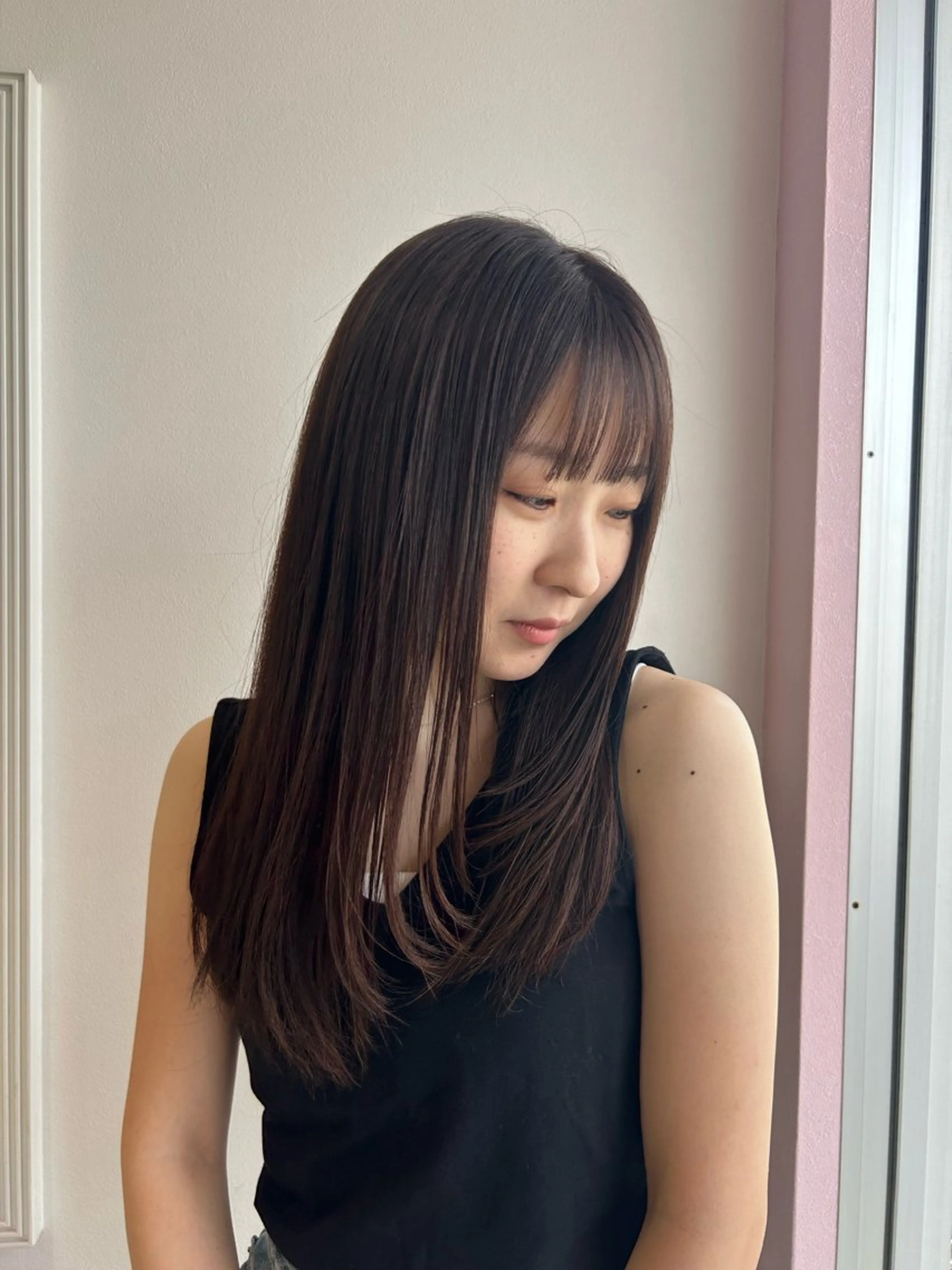 ロング カラー カット ヘアカラー トリートメント 💙ルル💙 ハイトーン/レイヤーのヘアスタイル