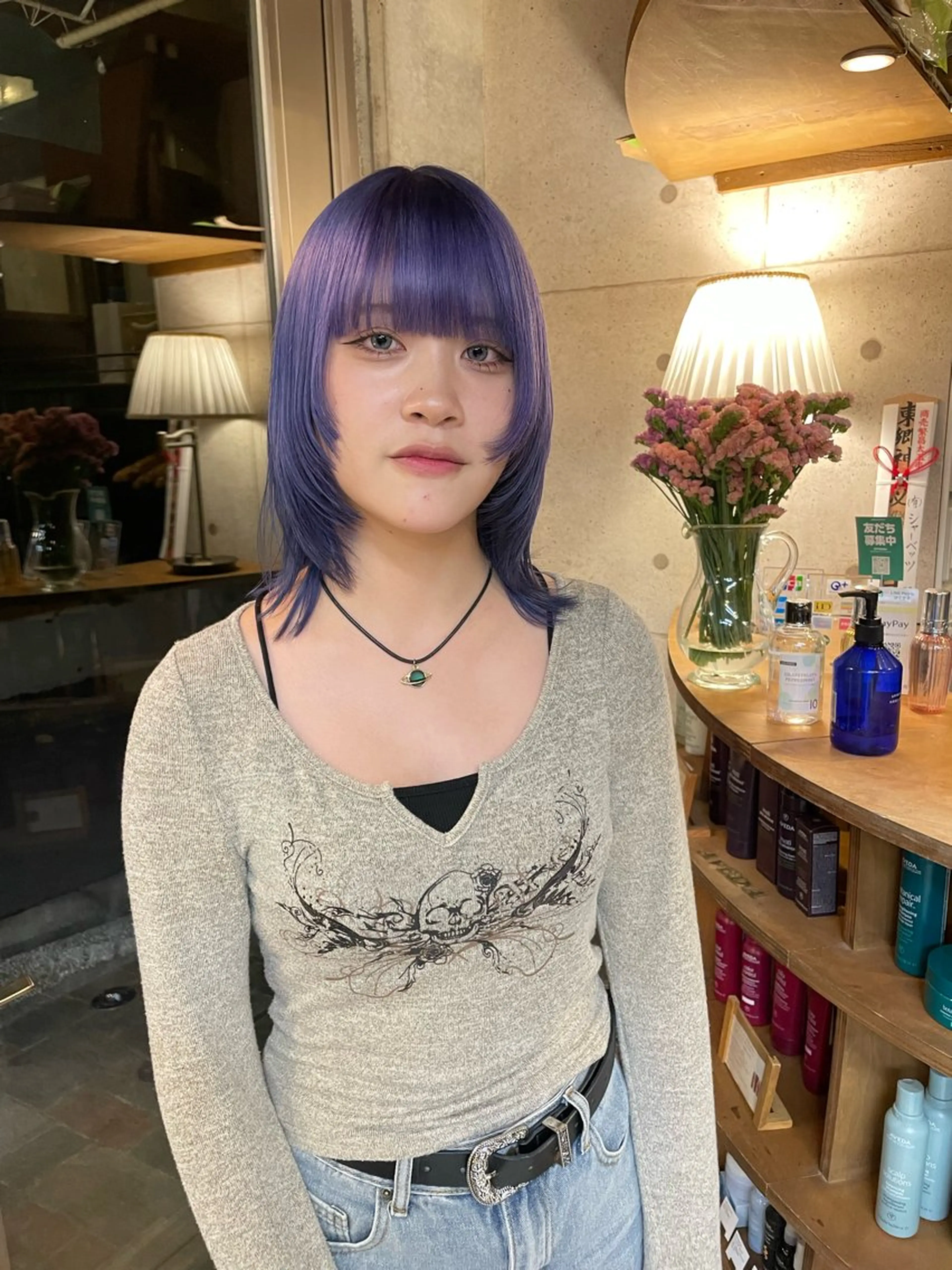 ミディアム カラー 🌱ぱっつとボブカ ット🌱/Ryotaのヘアスタイル