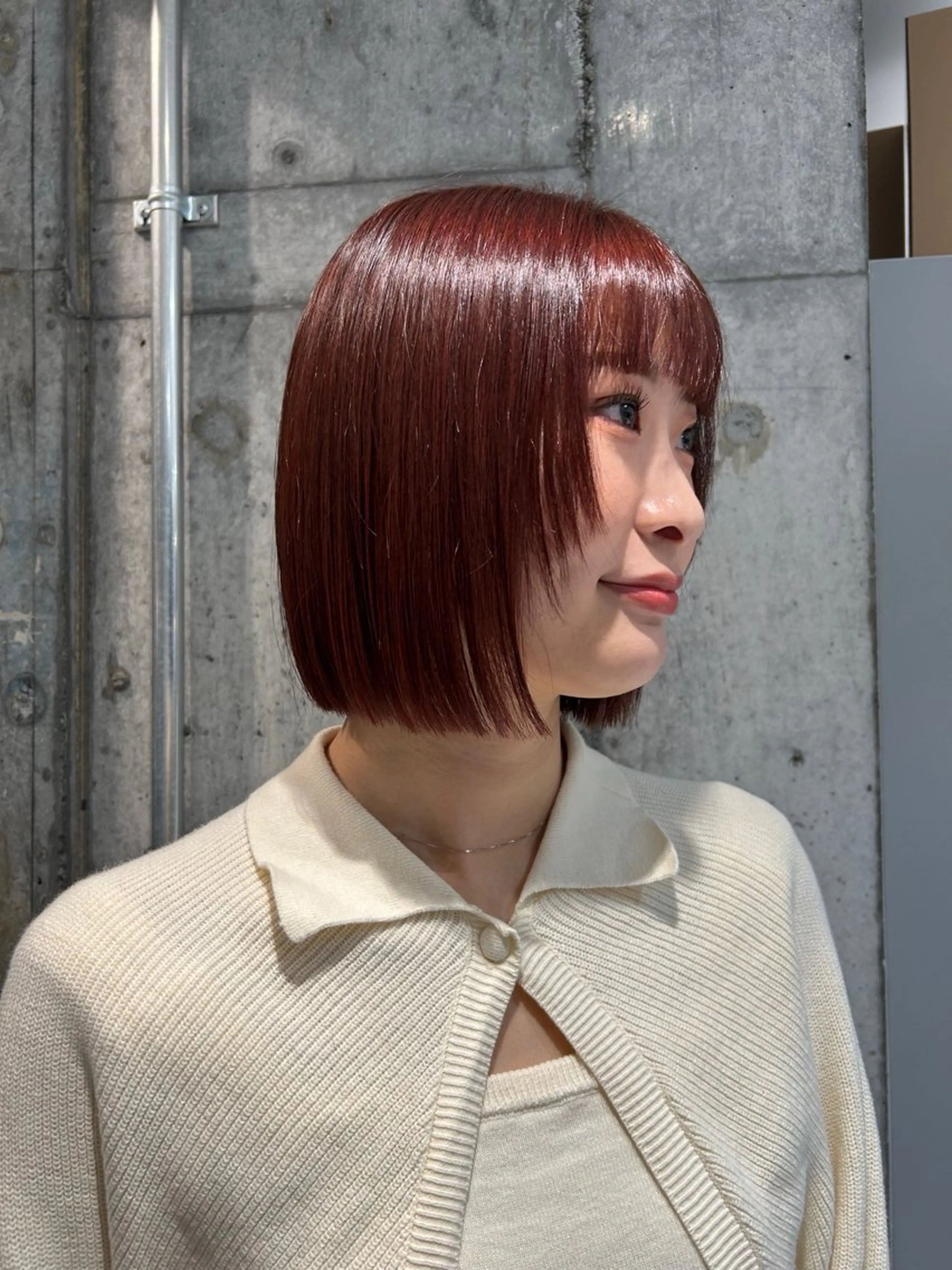 ショート カラー ブラウンカラー ピンクカラー ピンクブラウン カット ヘアカラー 🦖ミニボブ/ボブ /MOEKA🦕のヘアスタイル