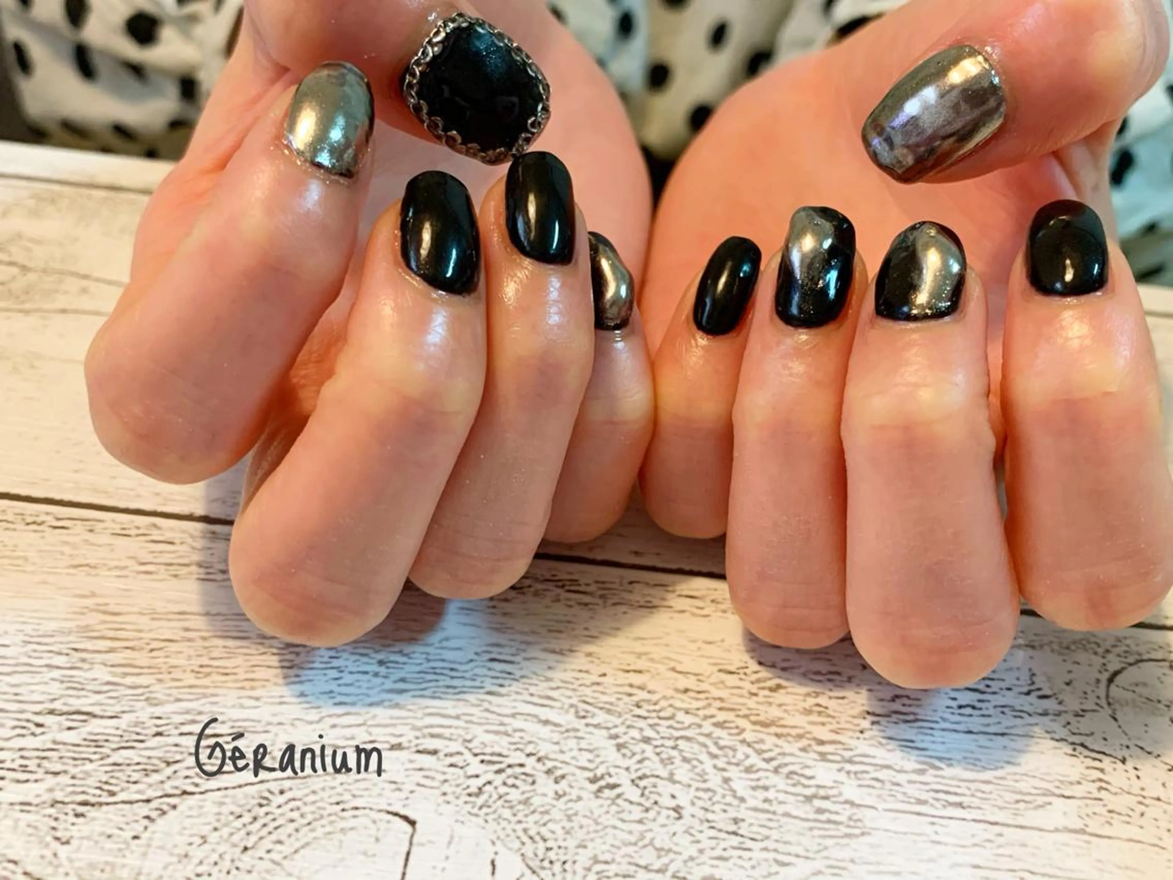 ネイル ハンドネイル GéRanium Harukaのネイルデザイン