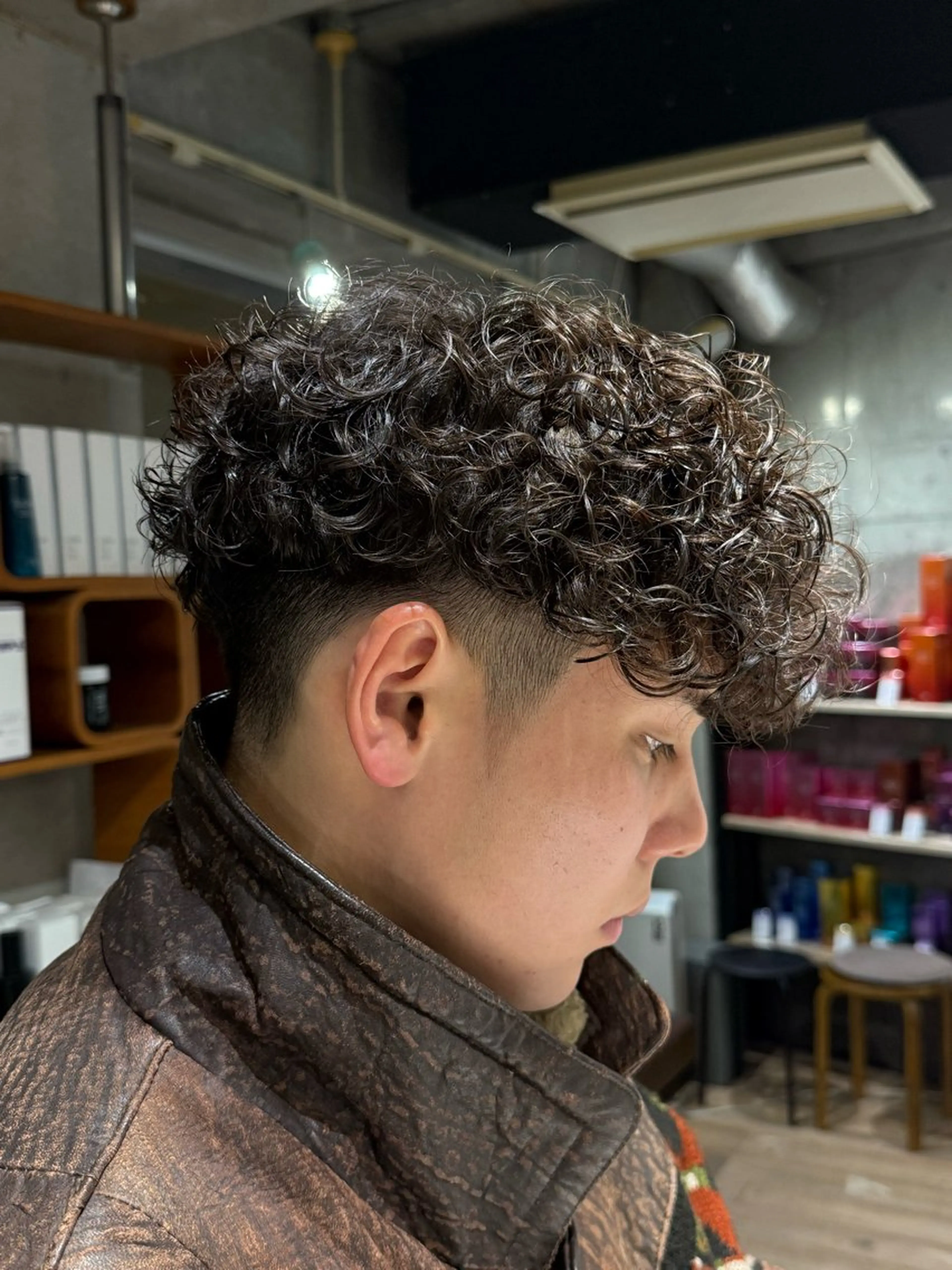 パーマ メンズ メンズハイライト スペインカール カット パーマ トリートメント 【fifth】渡部 永遠のヘアスタイル