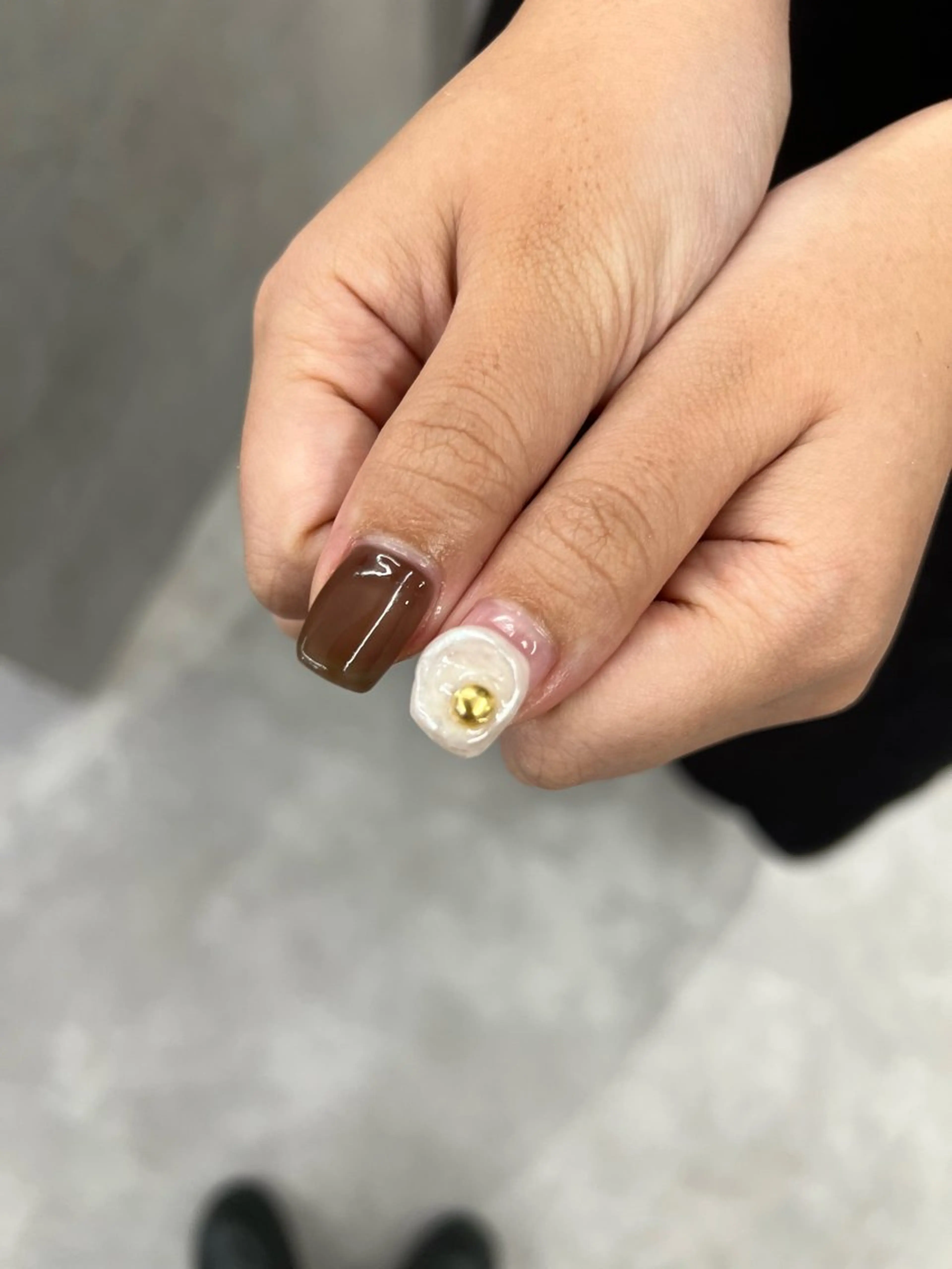 ネイル オーロラネイル ジェルネイル ニュアンスネイル パラジェル ぷっくりネイル ハンドネイル ハンドケア Bana_ Nailのその他イメージ