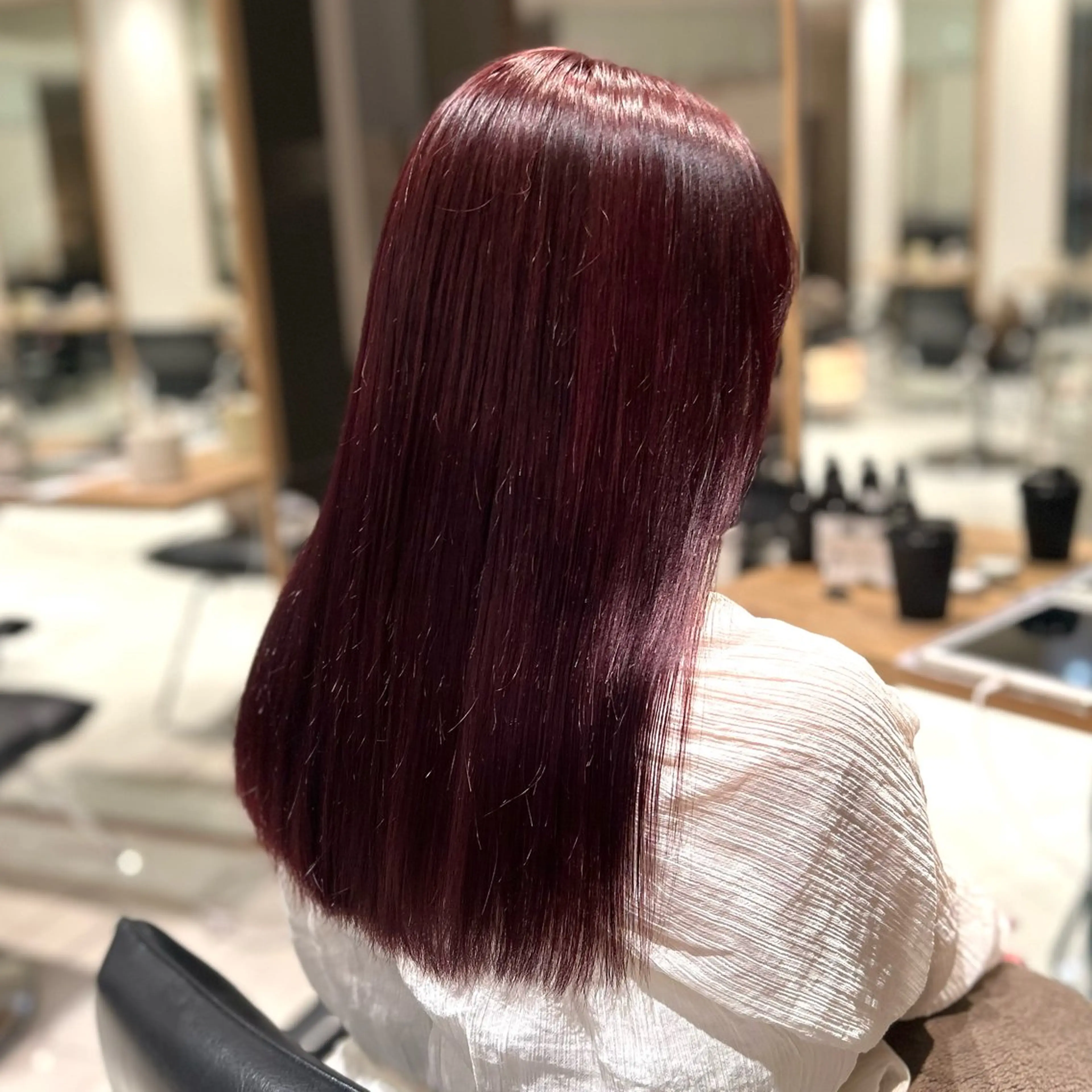 カラー カシス ダブルカラー ピンクカラー ︎︎🌟韓国艶カラー ︎🌟璃奈 (リナ)のヘアスタイル