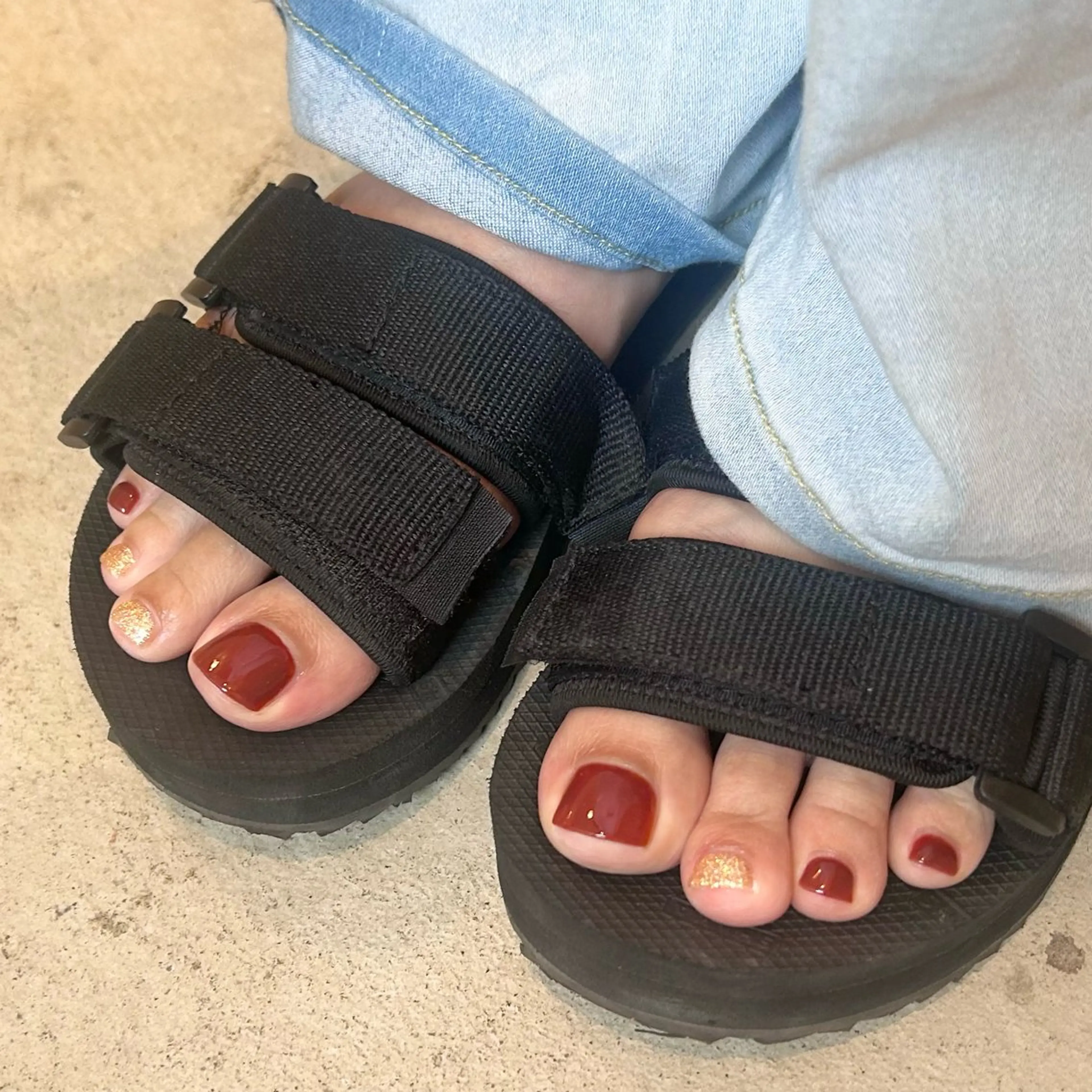 【FOOT】《ワンカラー・ラメ》初回オフ無料の写真