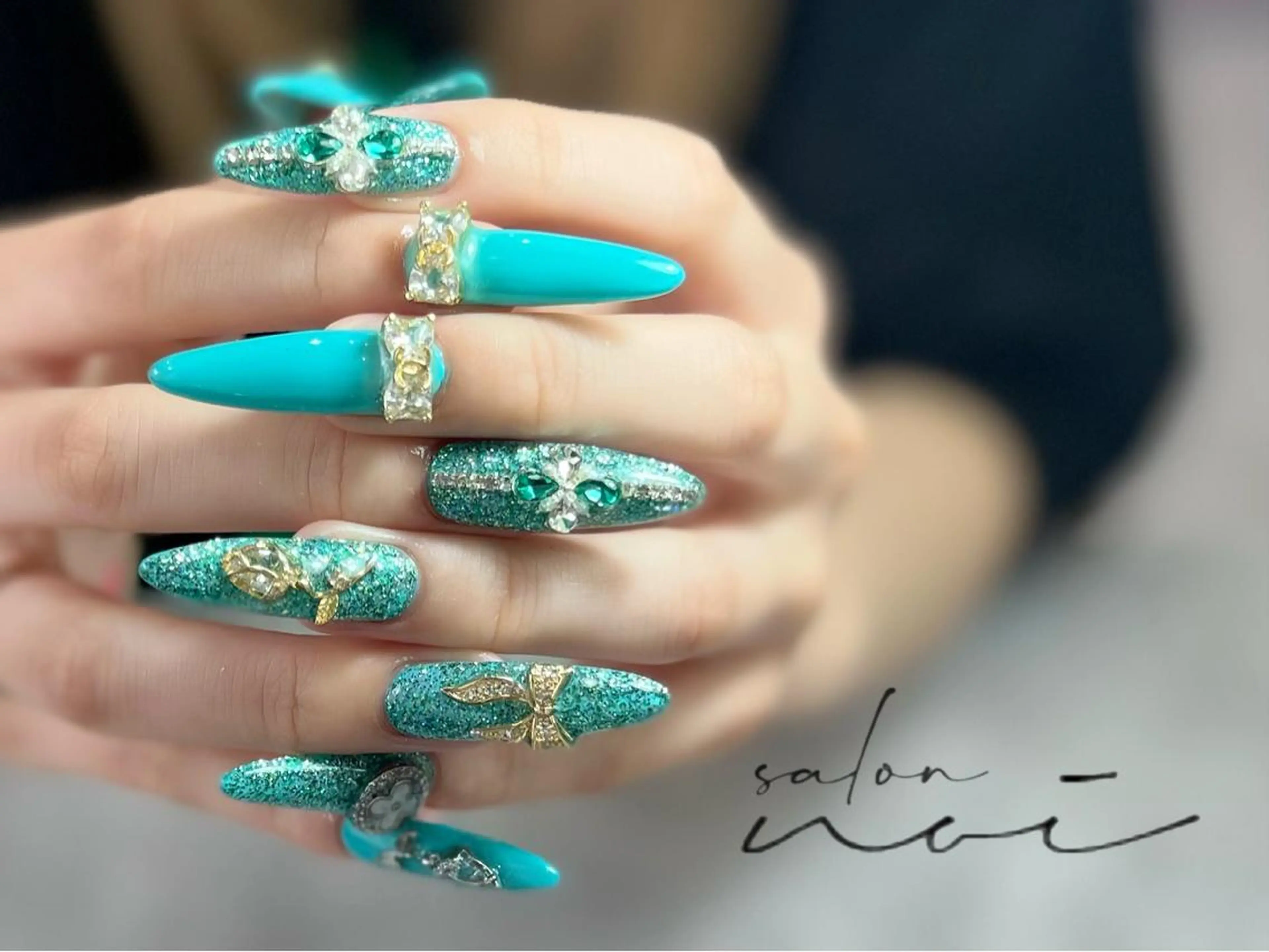 ネイル ロングネイル ハンドネイル salon noi所属・salon noiのネイルデザイン