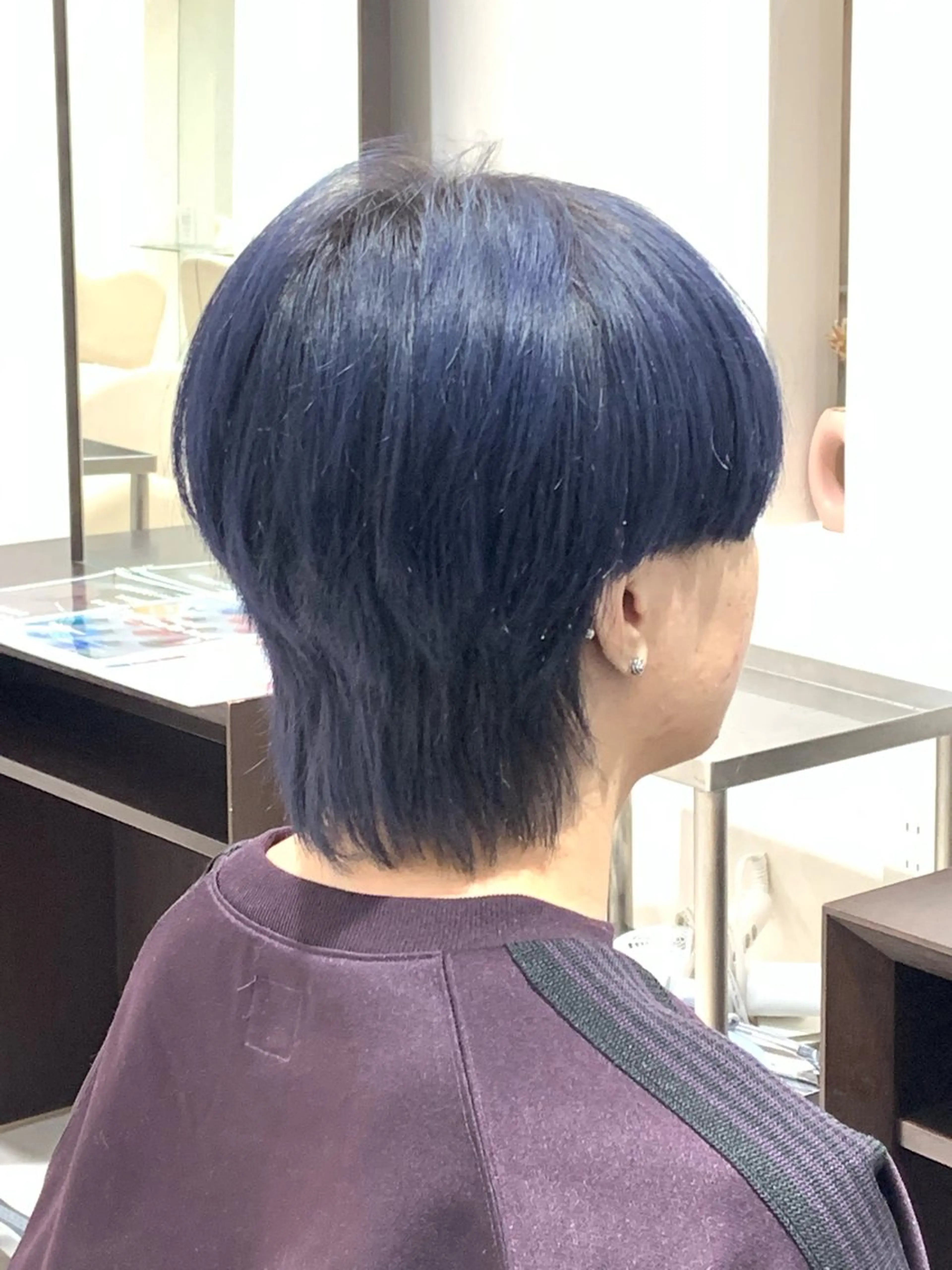 カラー メンズ メンズブリーチ メンズウルフカット ブリーチ ウルフカット FRAME/中田 早紀のヘアスタイル