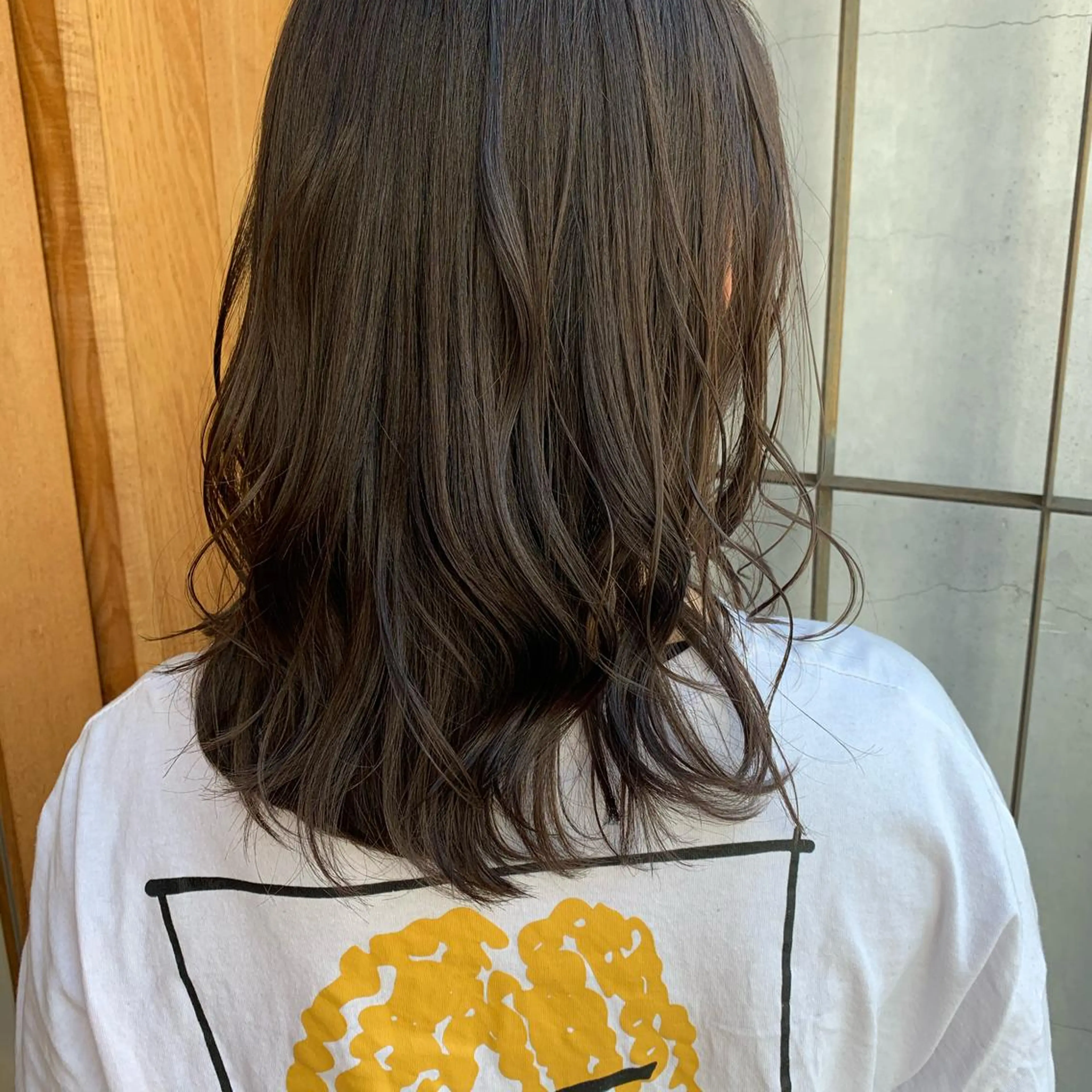 セミロング カット ヘアカラー トリートメント 艶髪color💎髪 質改善ストレート大吉のヘアスタイル