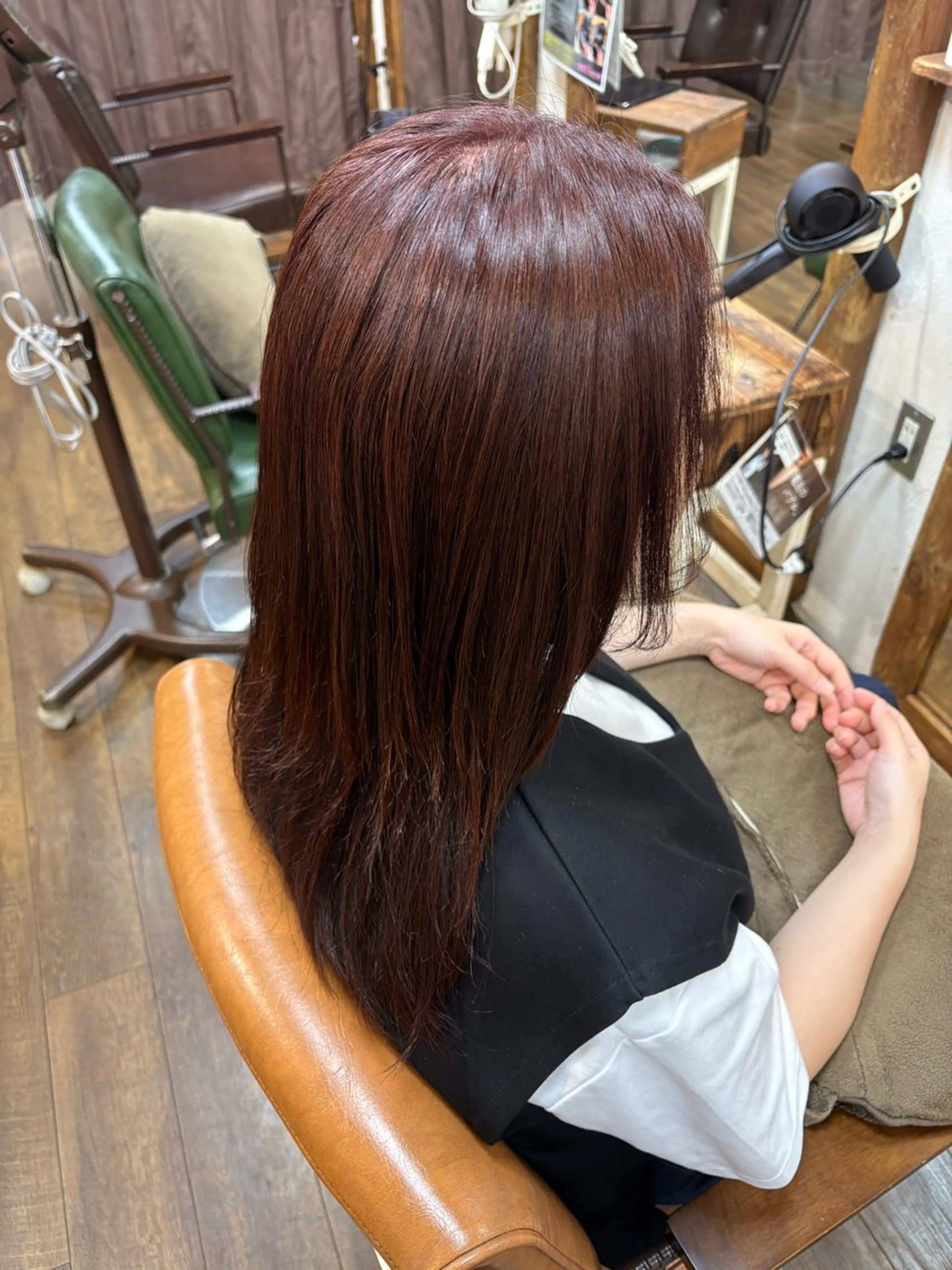 ロング カラー ヘアカラー chacha blanc元山のヘアスタイル