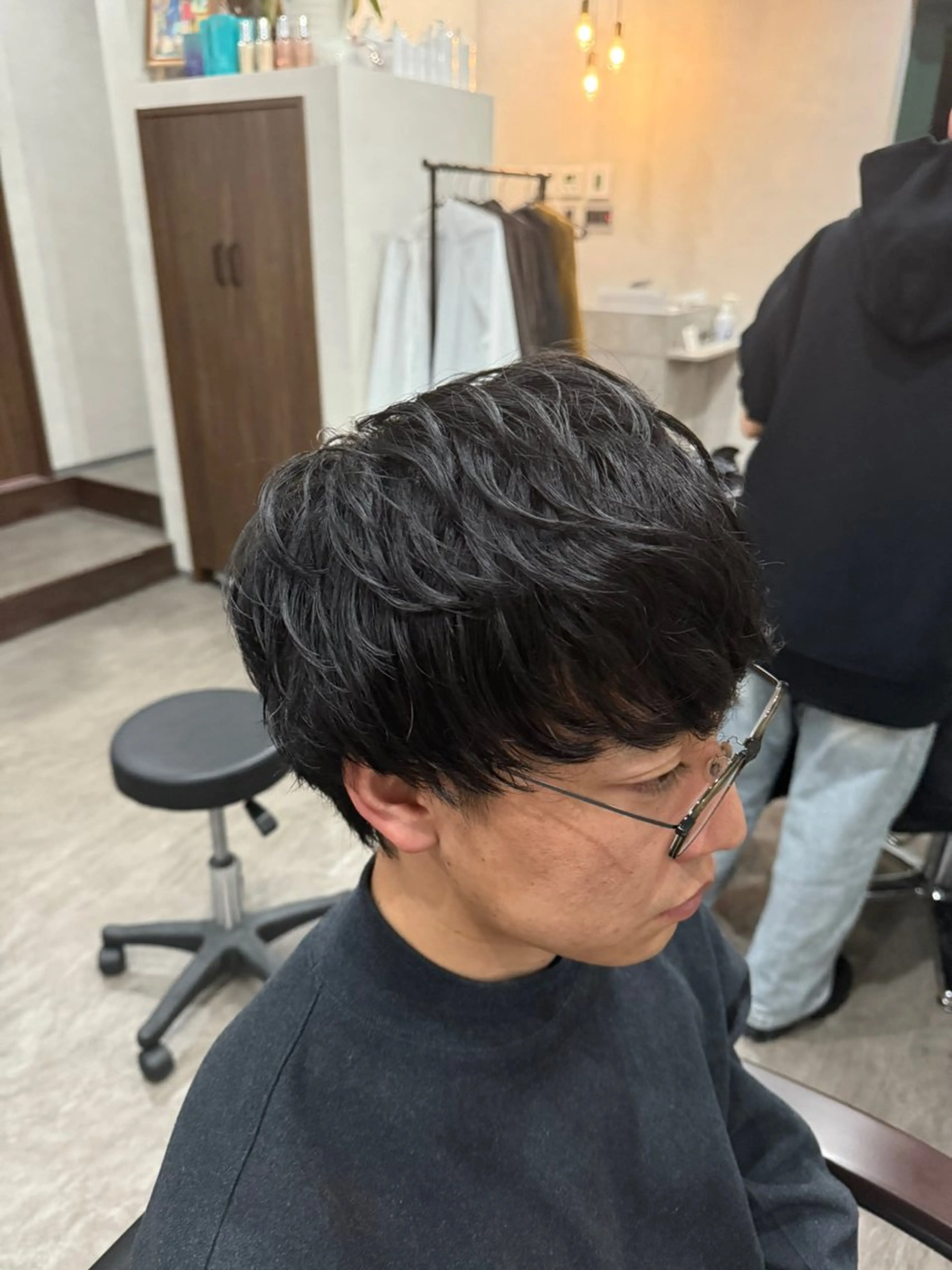 ショート メンズ メンズパーマ くせ毛 山田 聖也のヘアスタイル