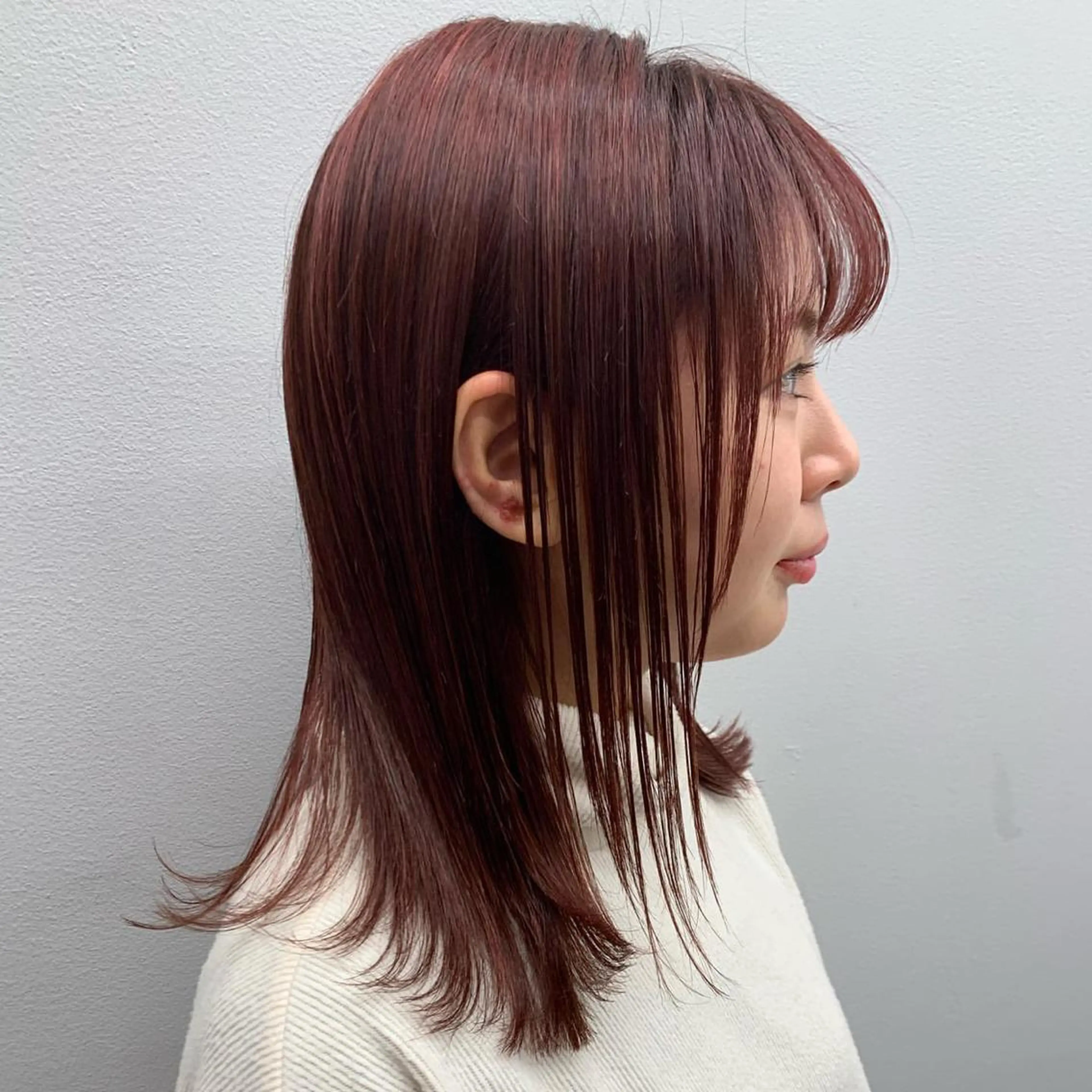 ミディアム カラー mihoko/ ニュアンスパーマのヘアスタイル