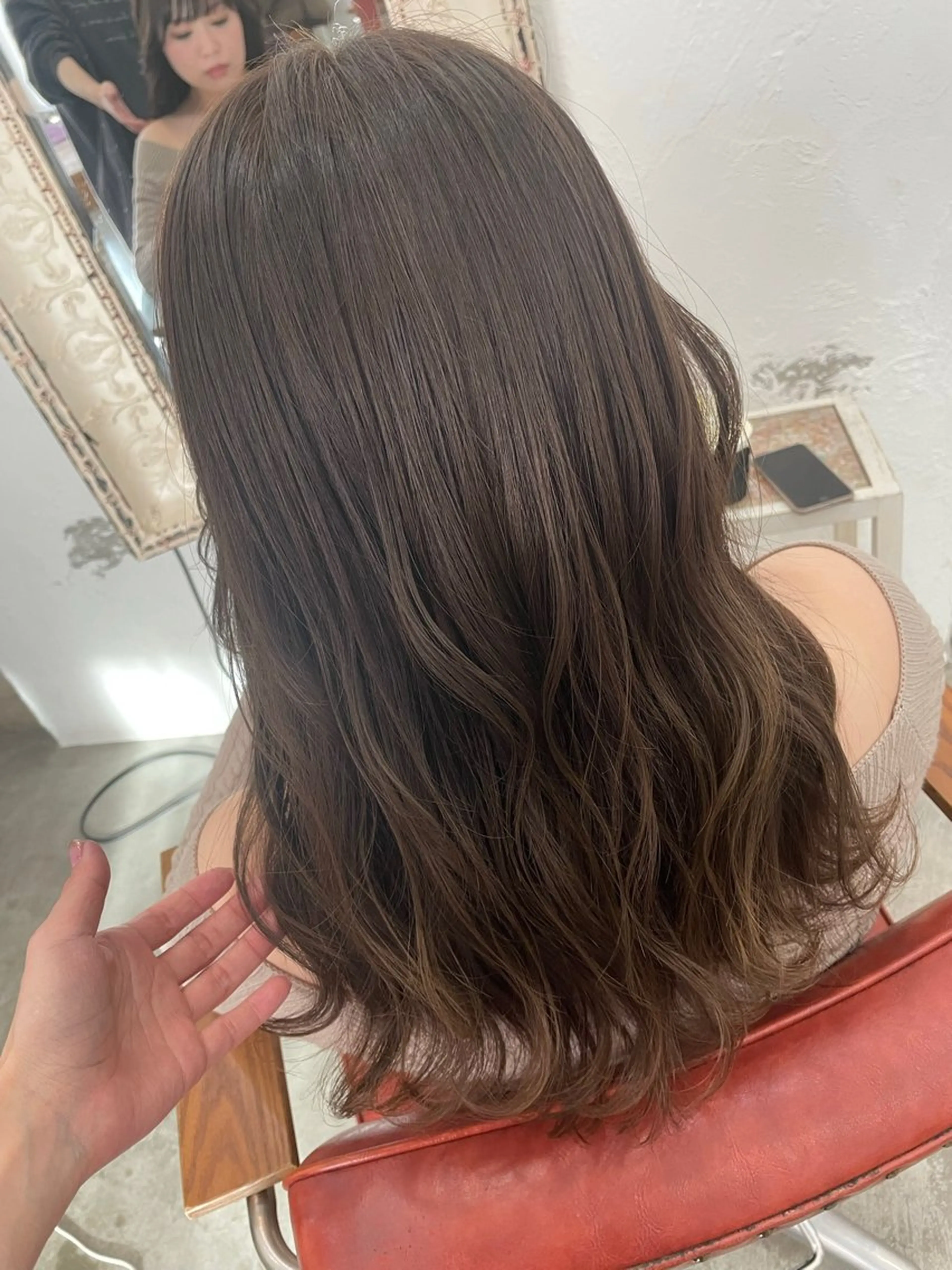 ロング カット ヘアカラー fio マナミのヘアスタイル
