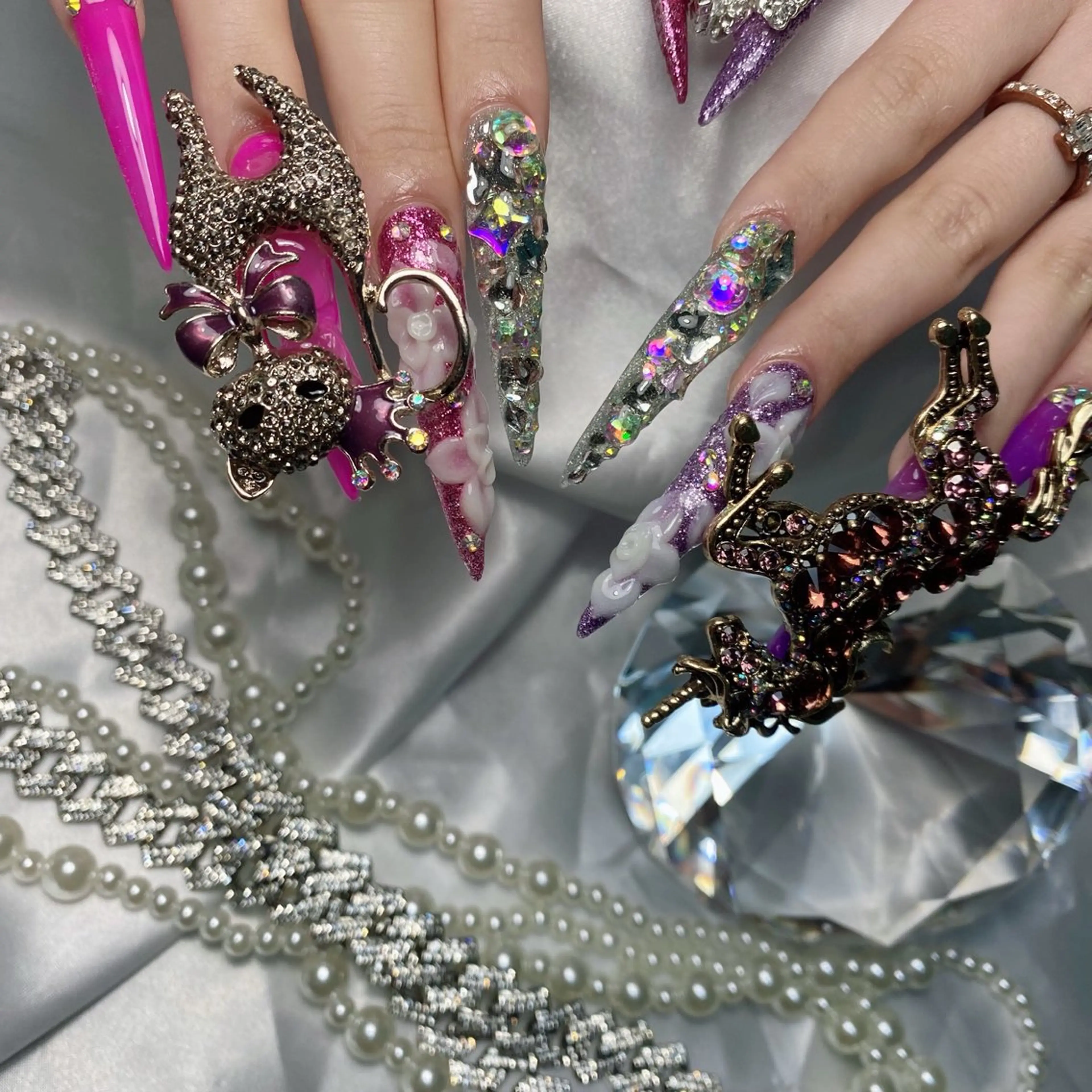 ネイル スカルプ💅🏻 /ホワイトニングのネイルデザイン