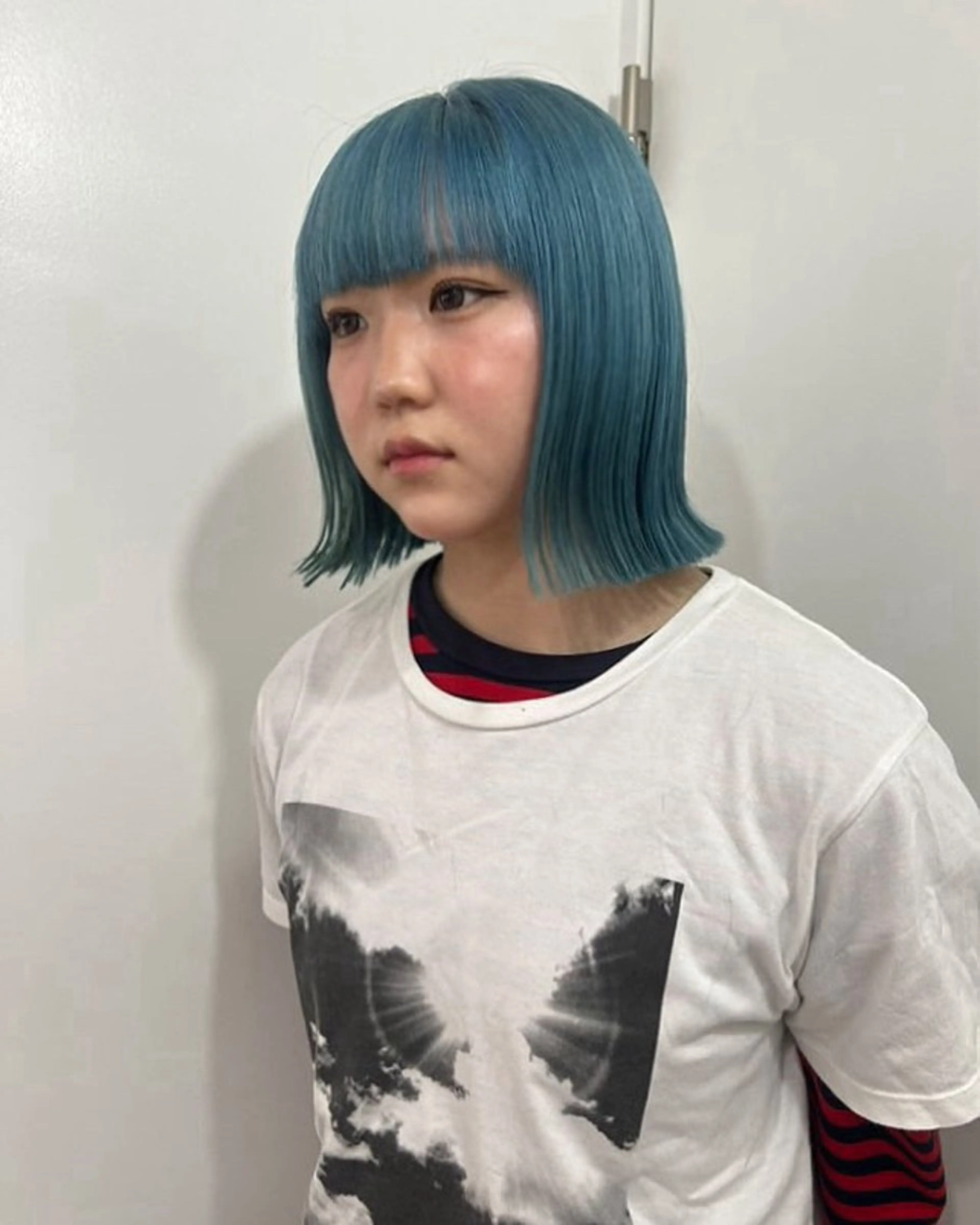 ミディアム カット ヘアカラー トリートメント 💥ウルフカット デザインあんな💥のヘアスタイル