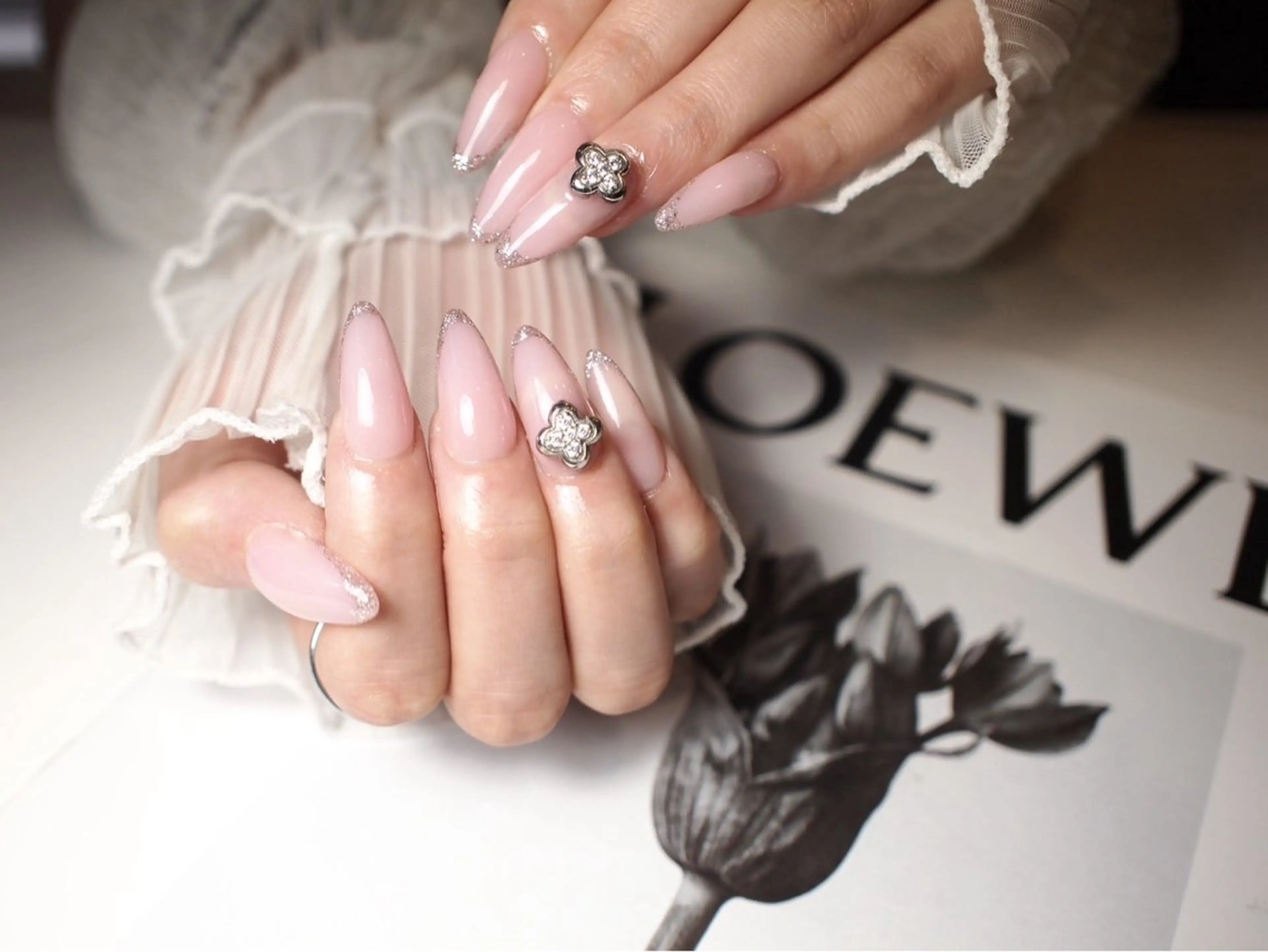 ネイル ラメ(グリッター) ワンカラーネイル スカルプネイル 【ＯＲＧＡＮ】 nailのネイルデザイン