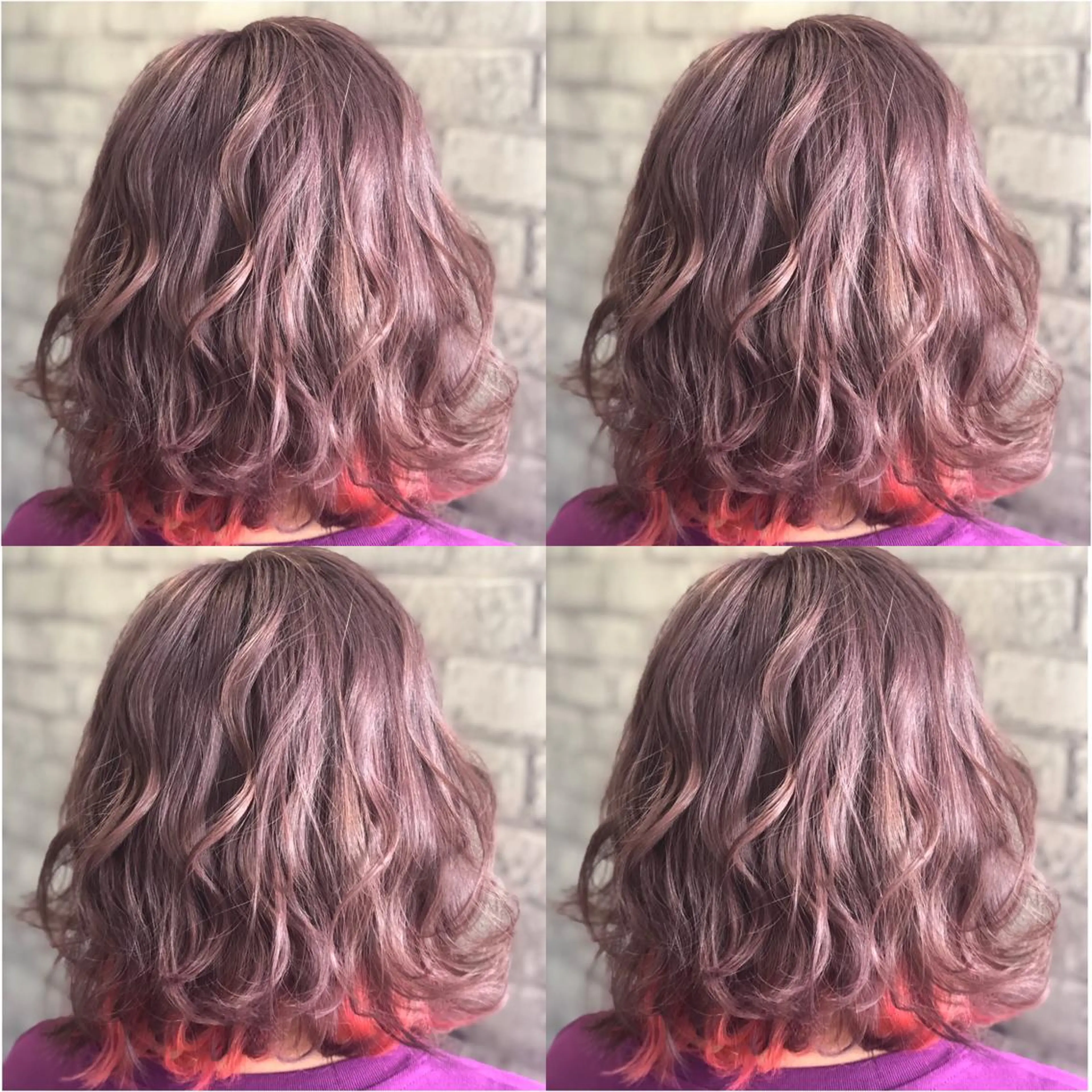 ❗️透明感大人気❗️透明感外国人風Ｗカラー(ブリーチ1回+好きな色1色)&ケアブリーチ＋トリートメントの写真