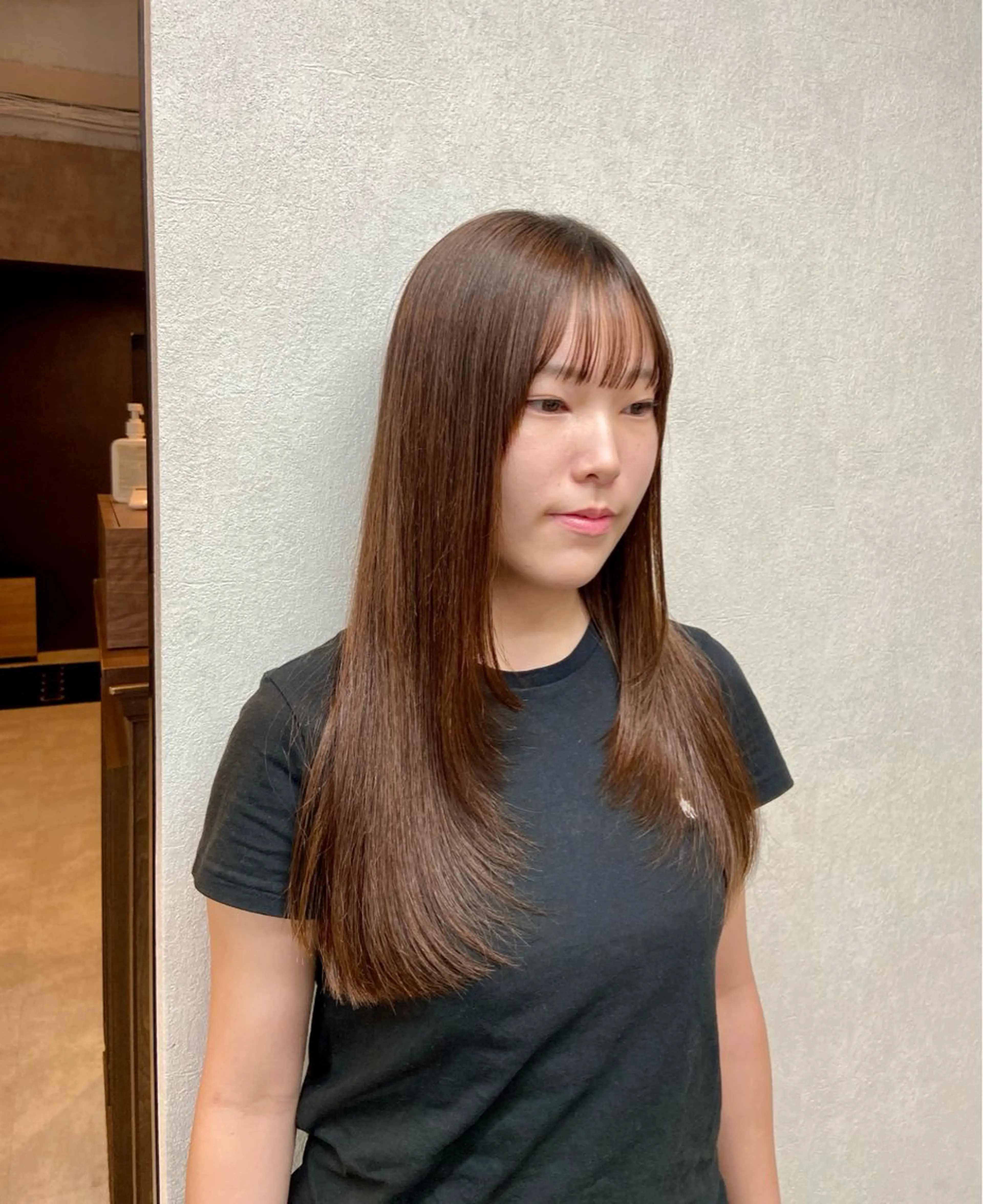 ロング ロングレイヤー レイヤーカット ロング 藤永 紗由香のヘアスタイル