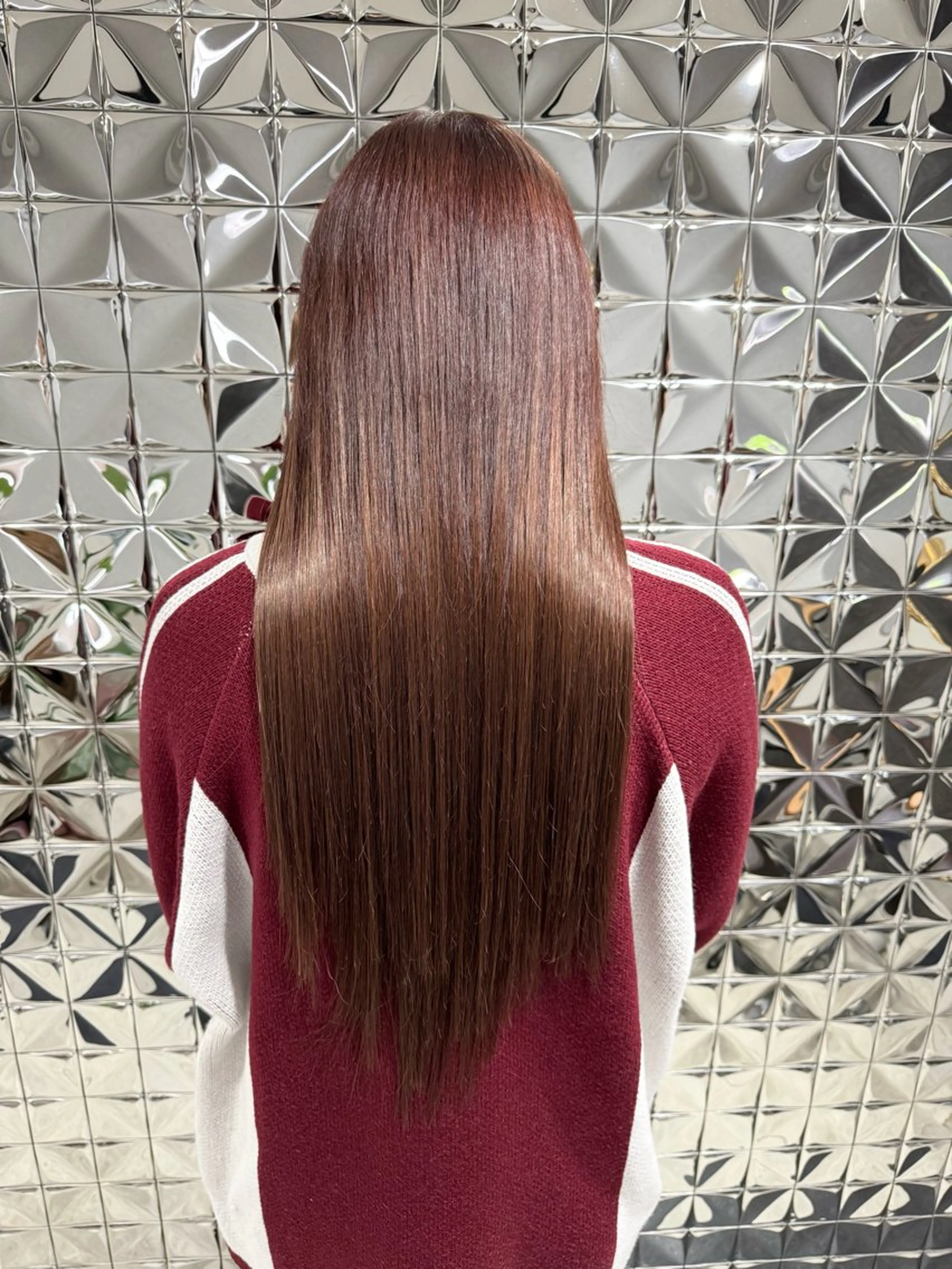 ブリーチ無しワンカラー+ジルコニアシールエクステL 40本の写真