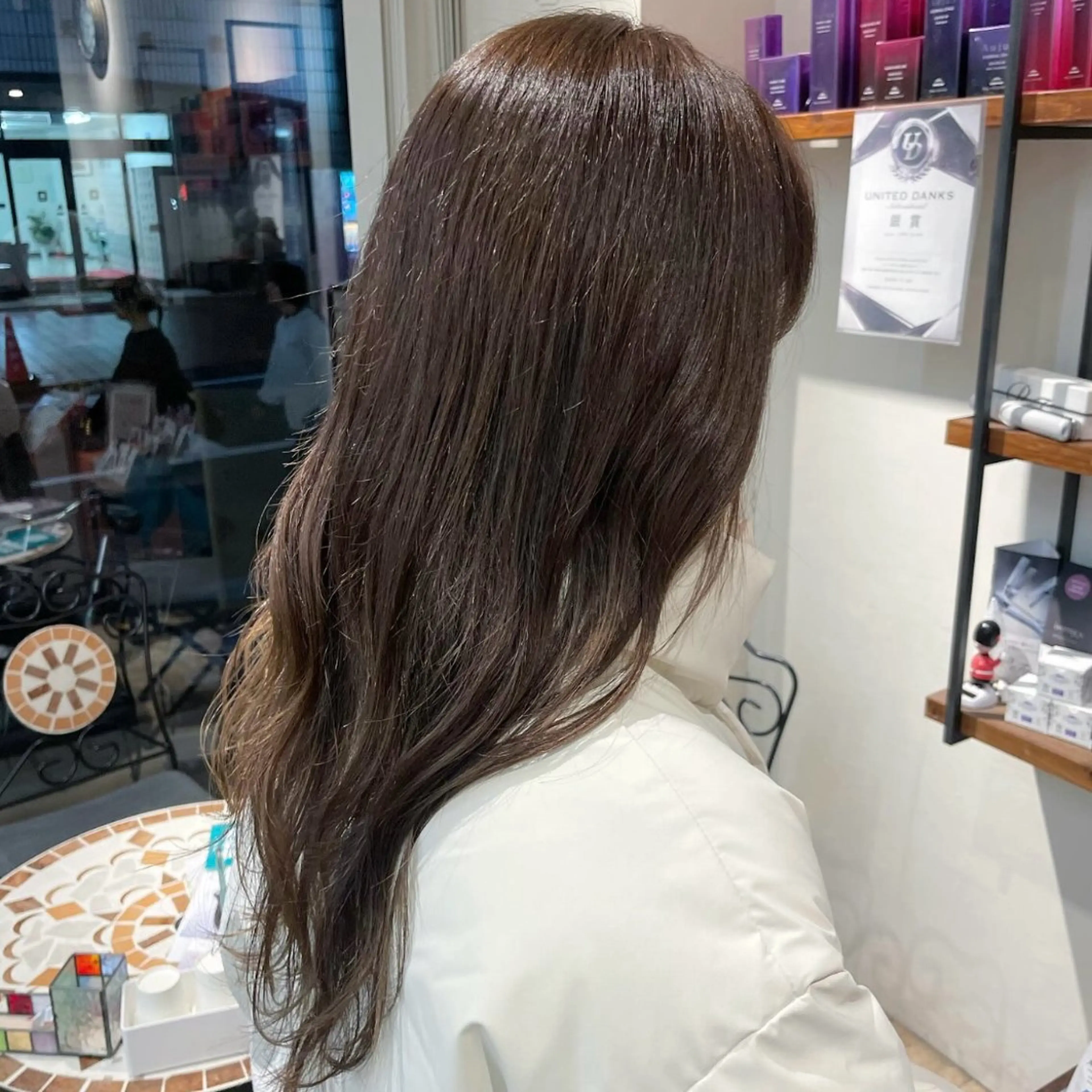 ロング カラー ヘアカラー トリートメント こいき/ブラウン・ 暖色/艶カラー🎀✨のヘアスタイル