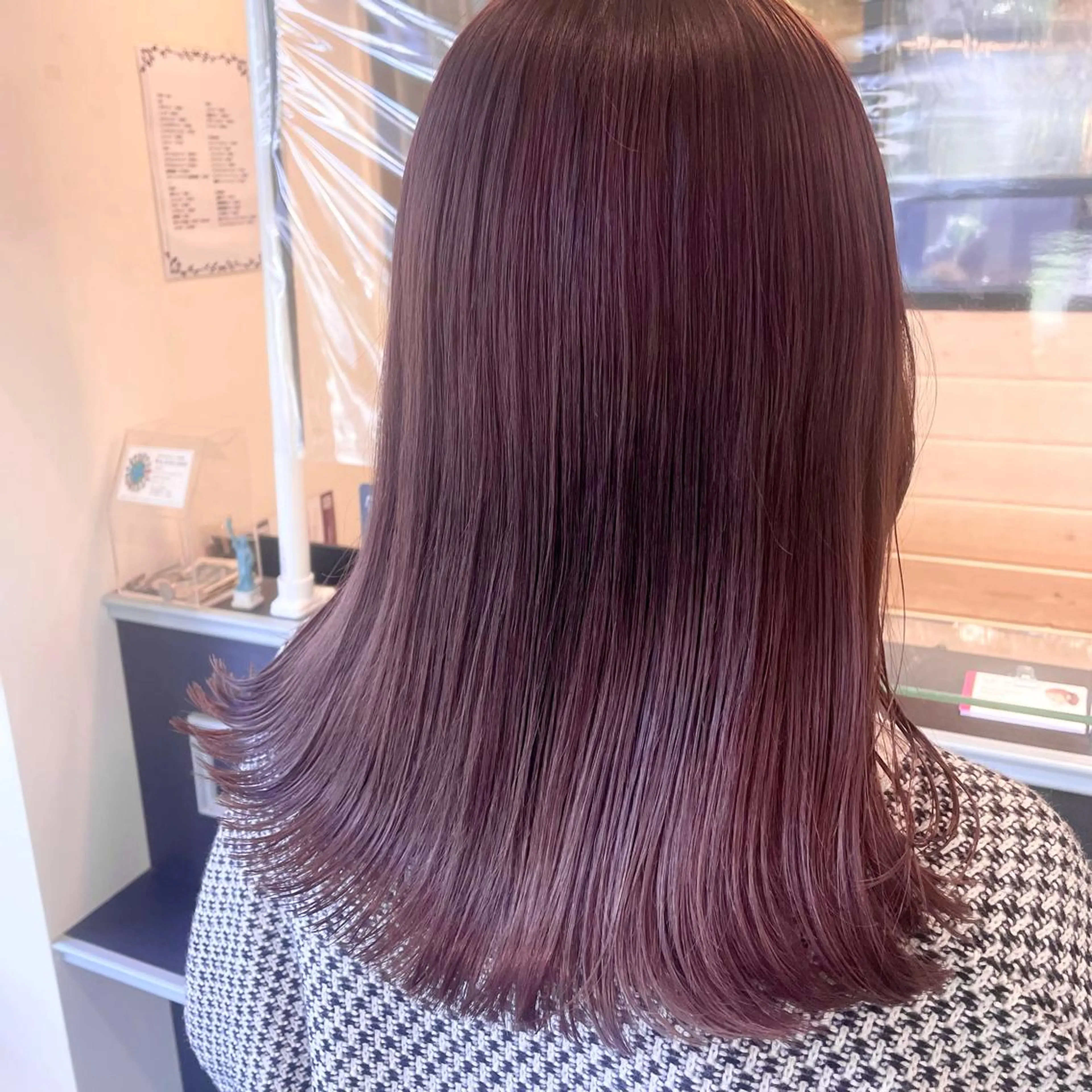 セミロング カラー スナコザワ レナのヘアスタイル