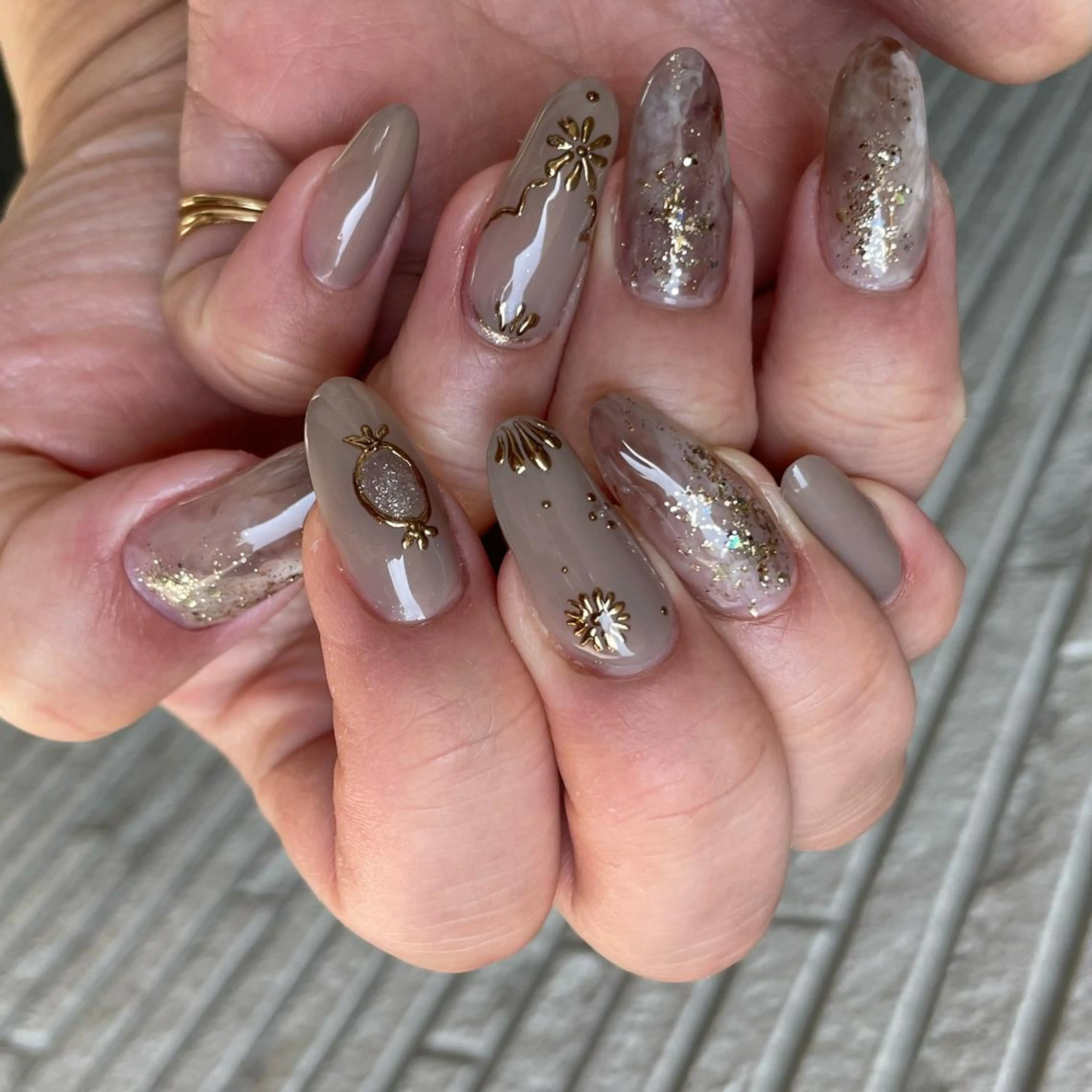 ネイル アートネイル 大理石ネイル(マーブル) Colorer'me クロレミーのネイルデザイン