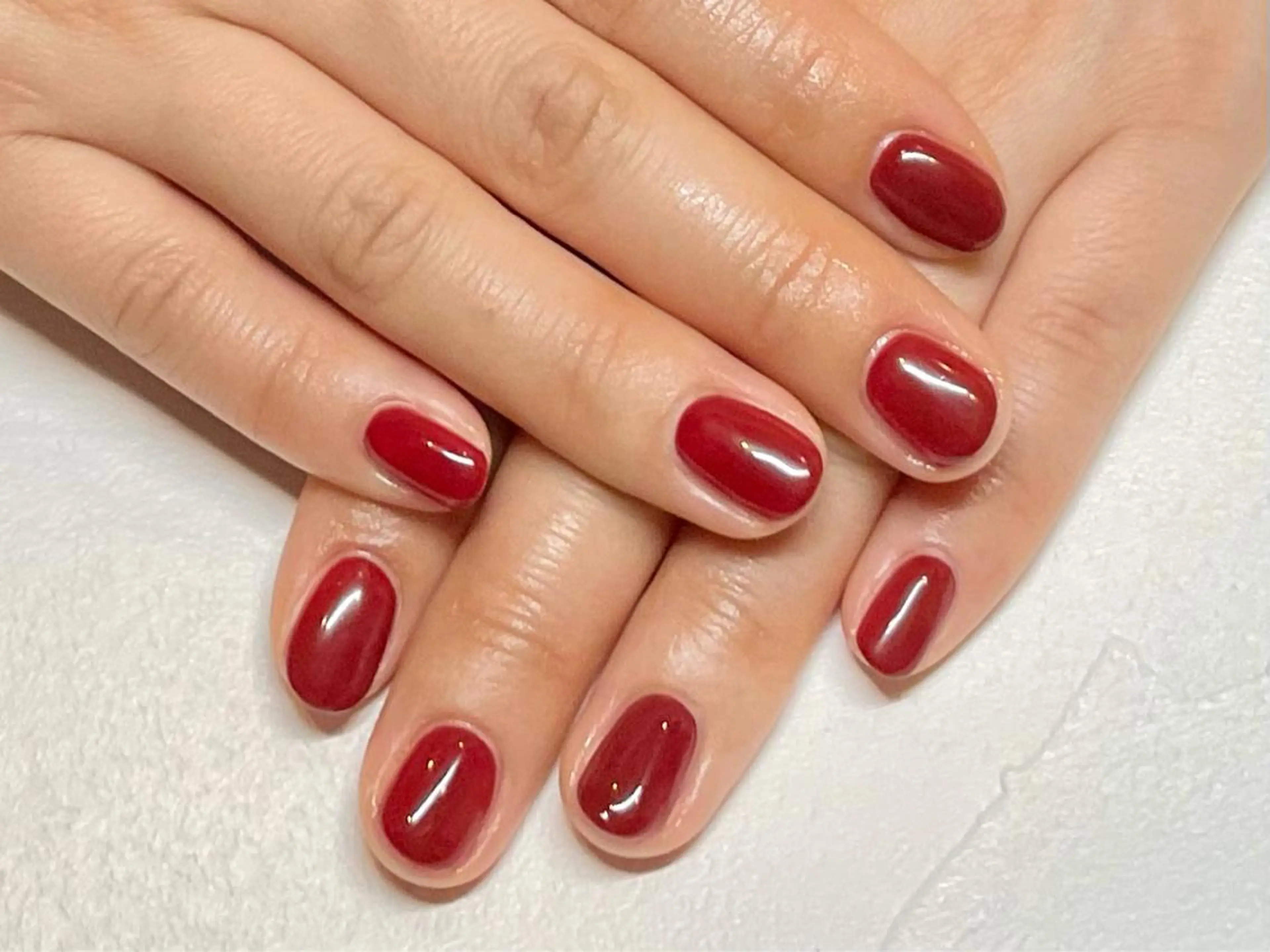 ネイル ワンカラーネイル ささき れいなのネイルデザイン