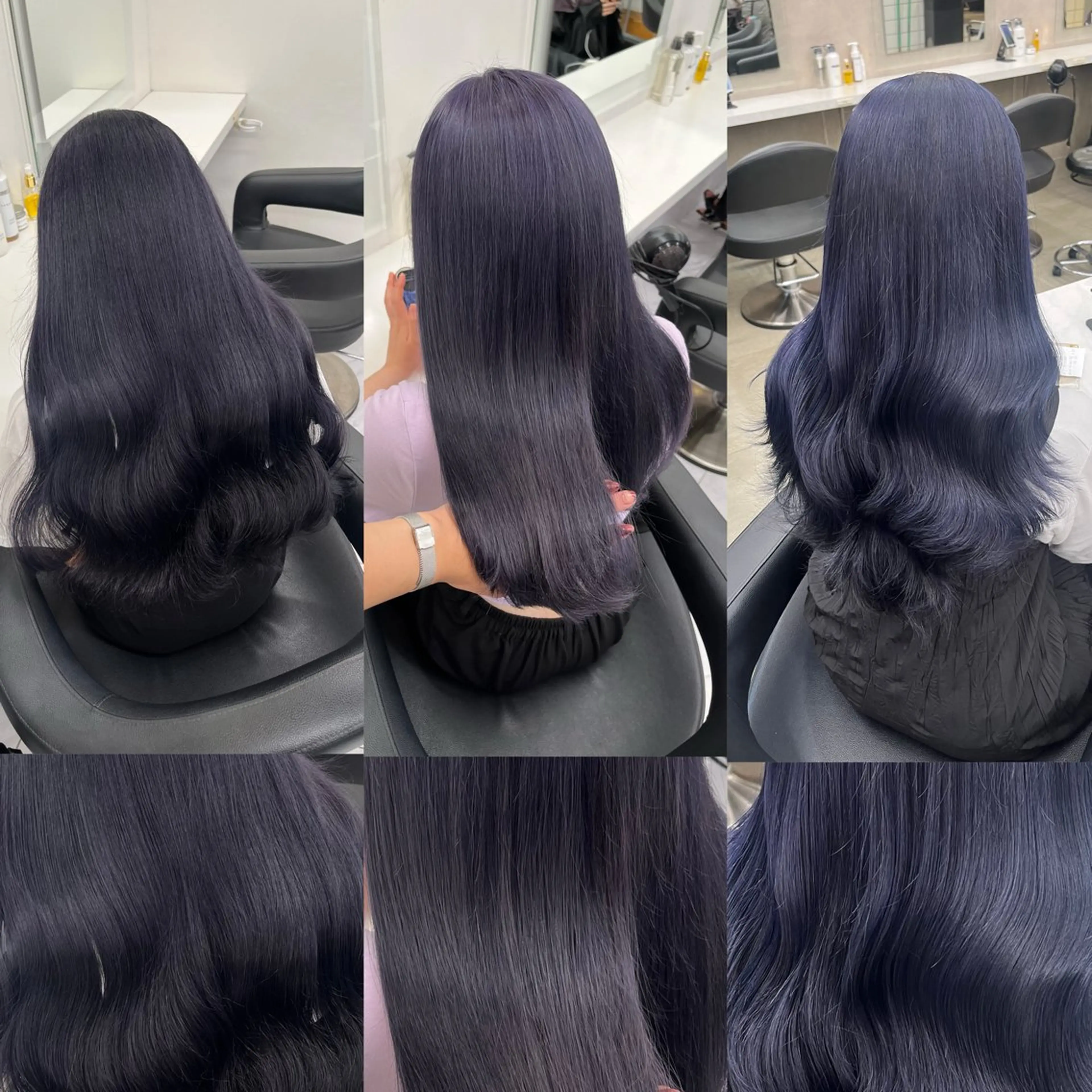 ロング ヘアカラー トリートメント ヘッドスパ ヘアセット 寒色＆ブリーチ特化 寒色MiOのヘアスタイル