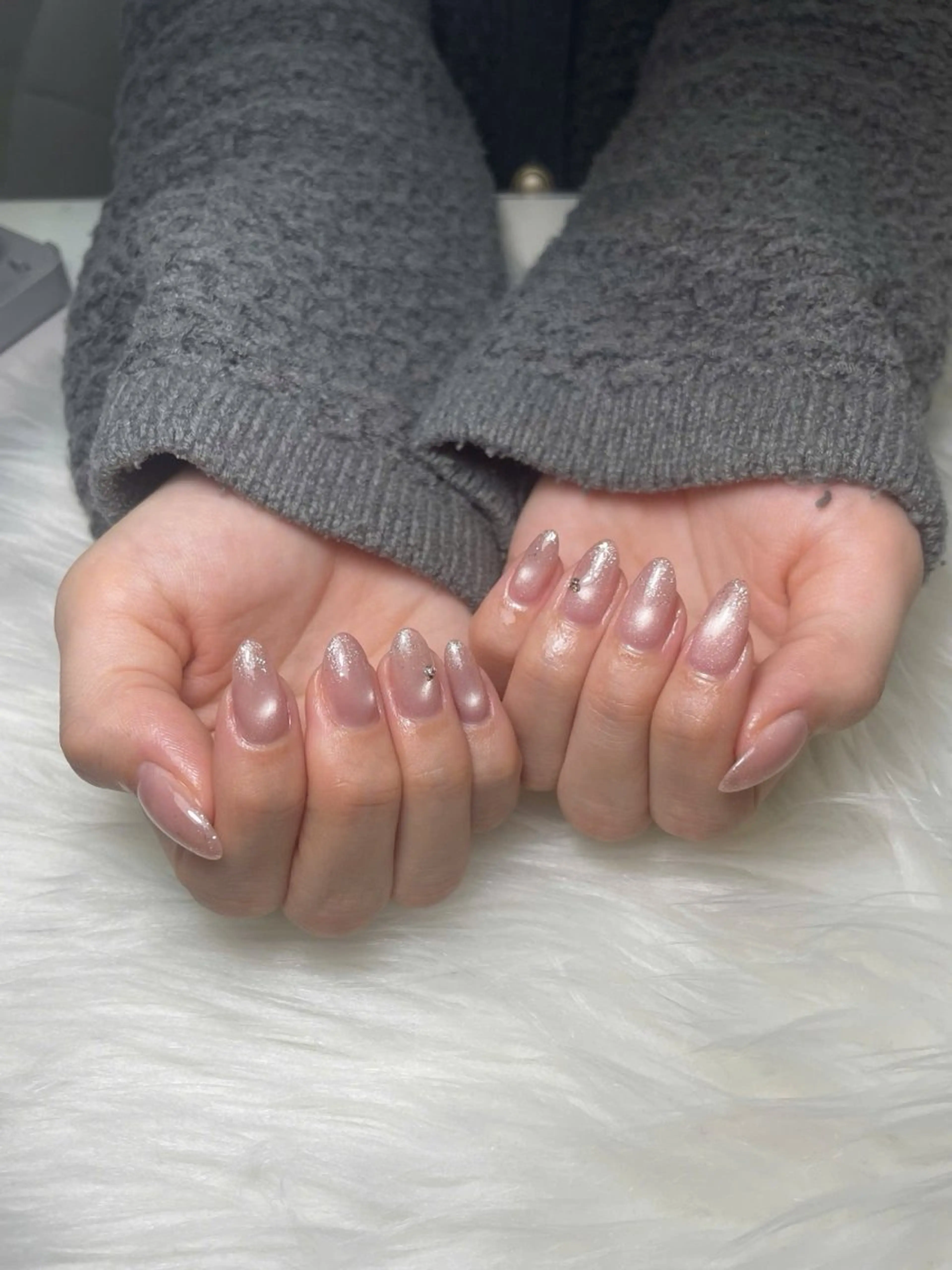 ネイル 韓国ネイル シンプルネイル ワンホンネイル ハンドネイル King Nail Cassieのネイルデザイン