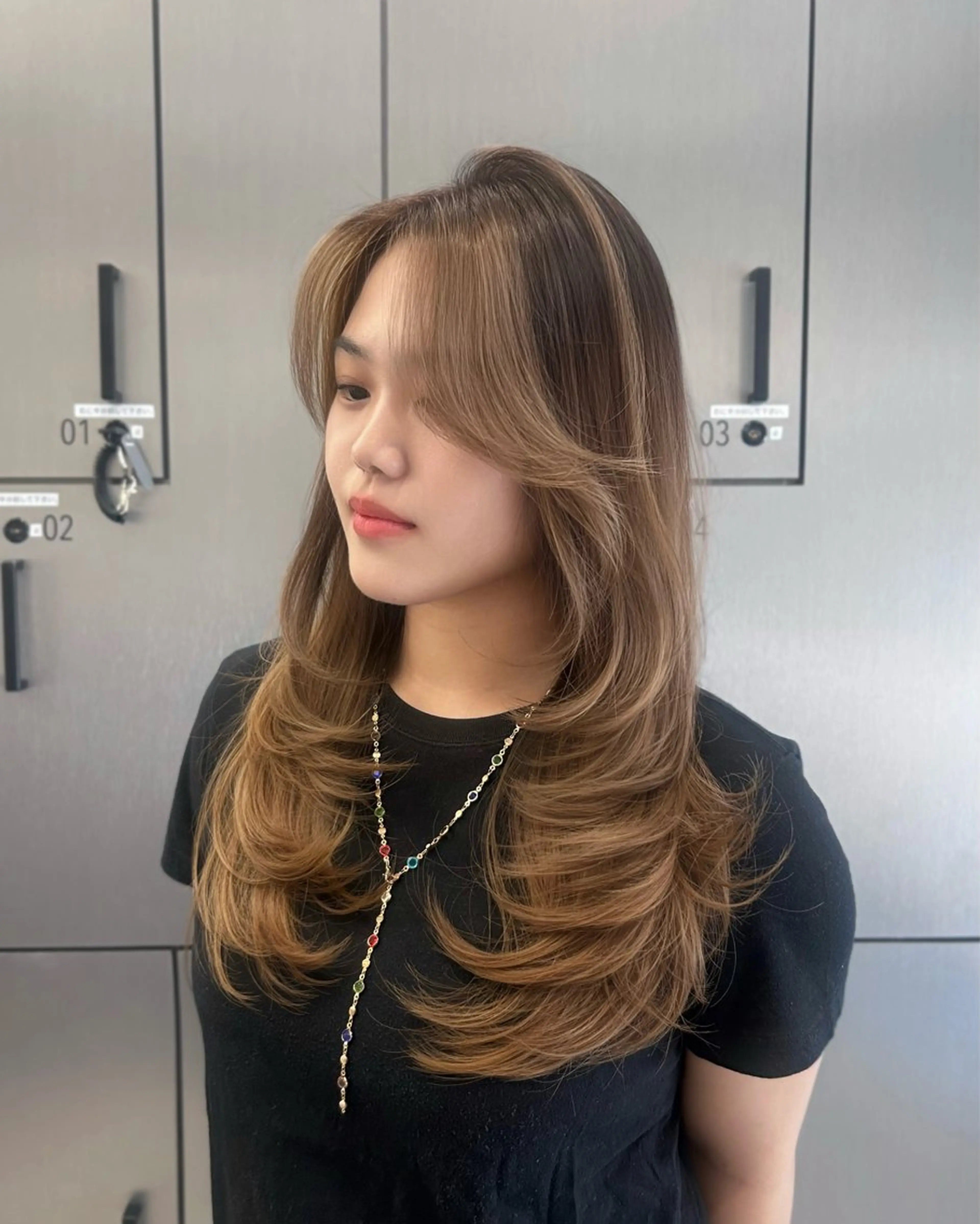 ロング 外国人風カラー レイヤーカット カット ヘアカラー トリートメント 大人レイヤー/艶美髪 🇺🇸TOMONAのヘアスタイル