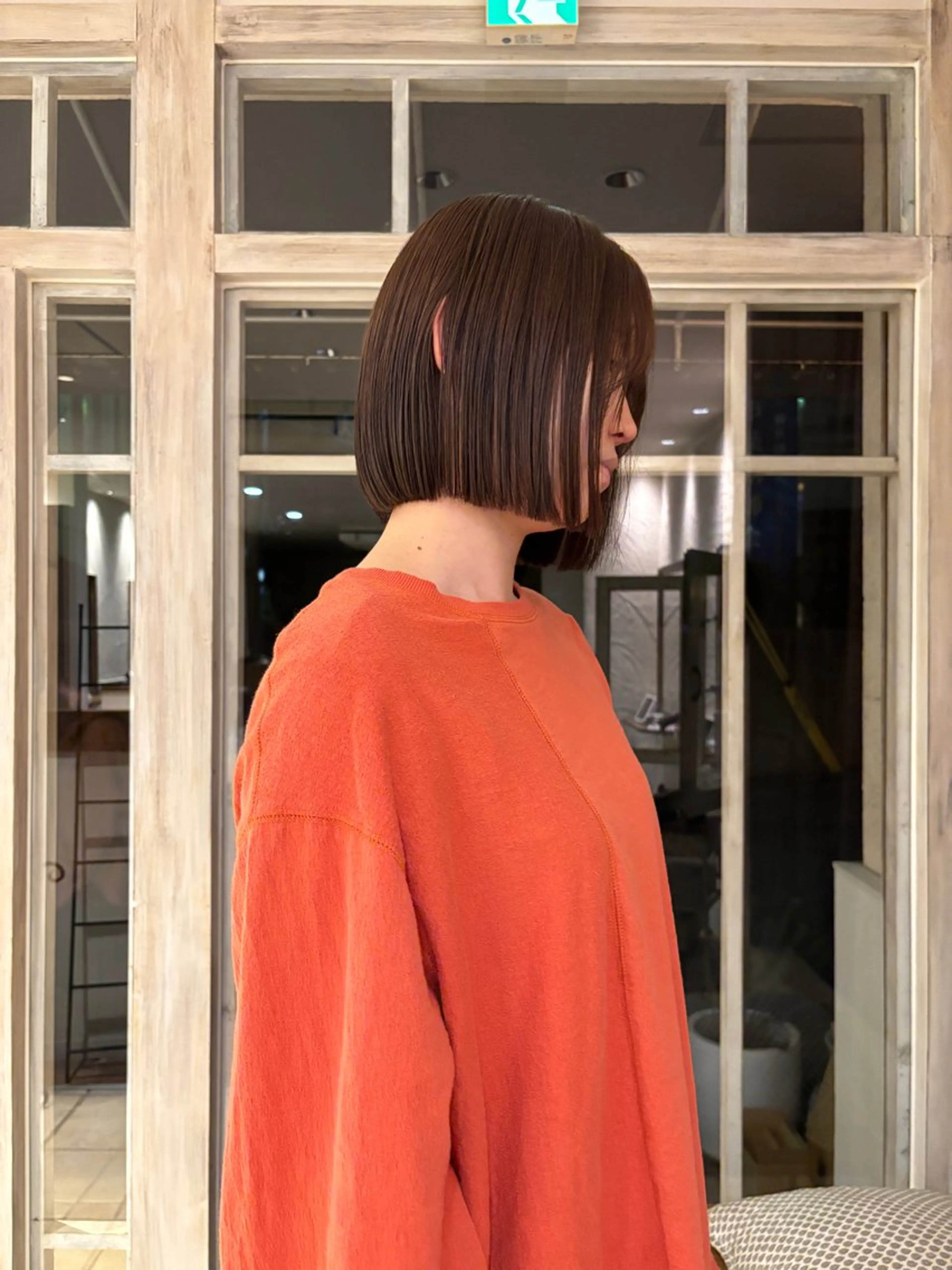 ミディアム ボブ saya🌿レイヤー カット/透明感カラーのヘアスタイル