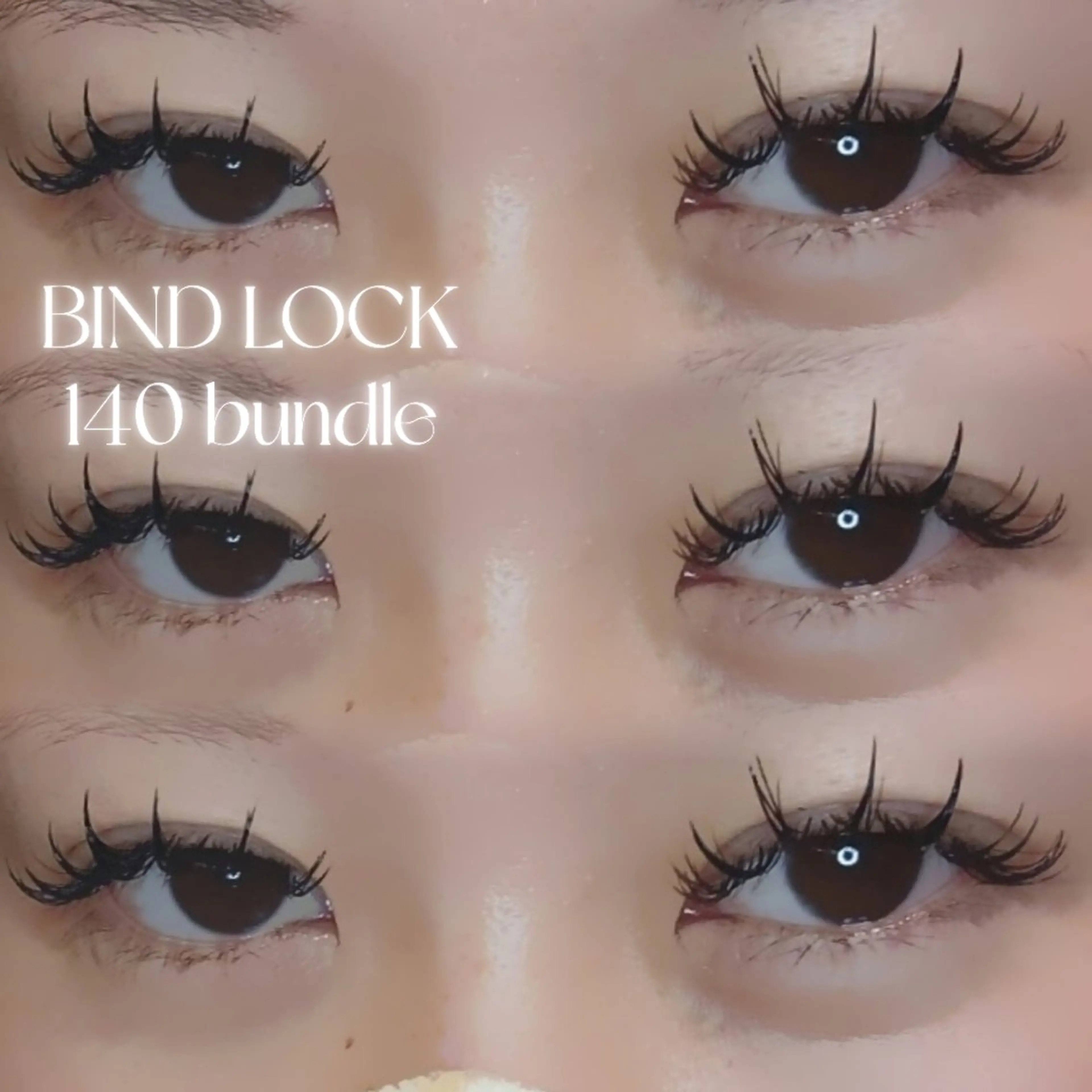 バインドロック 140束💋🖤<シングルラッシュ210本程のボリューム>┆コーティング付き〔 土日祝+550円 〕の写真