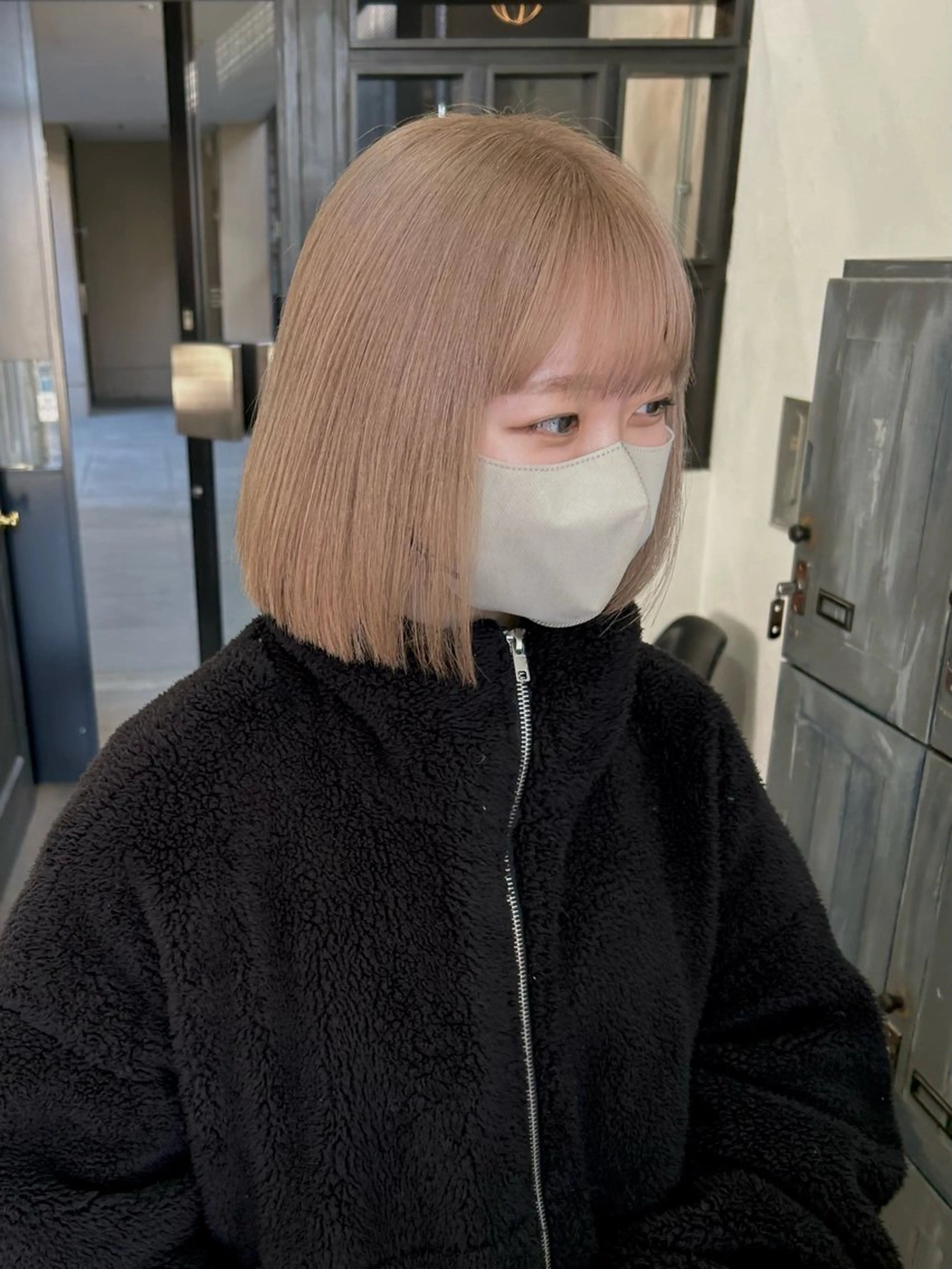 ショート カラー ベージュカラー 透明感カラー ホワイトベージュ 🦋mamiya🦋 カットモデル募集のヘアスタイル