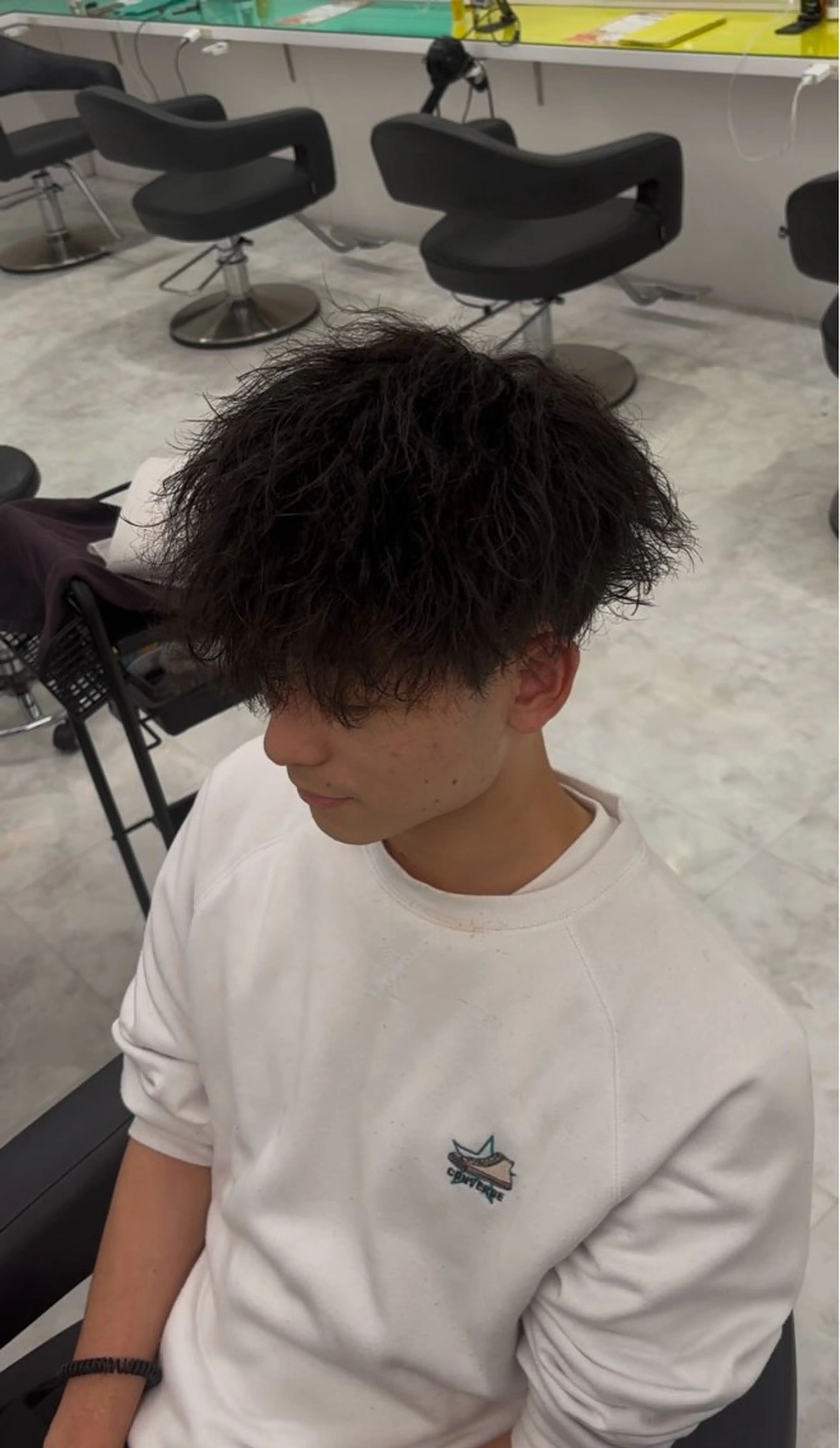 ショート パーマ ツイストスパイラルパーマ スパイラルパーマ カット パーマ 大人っぽベージュ🤍 当日予約◎ヒロトのヘアスタイル