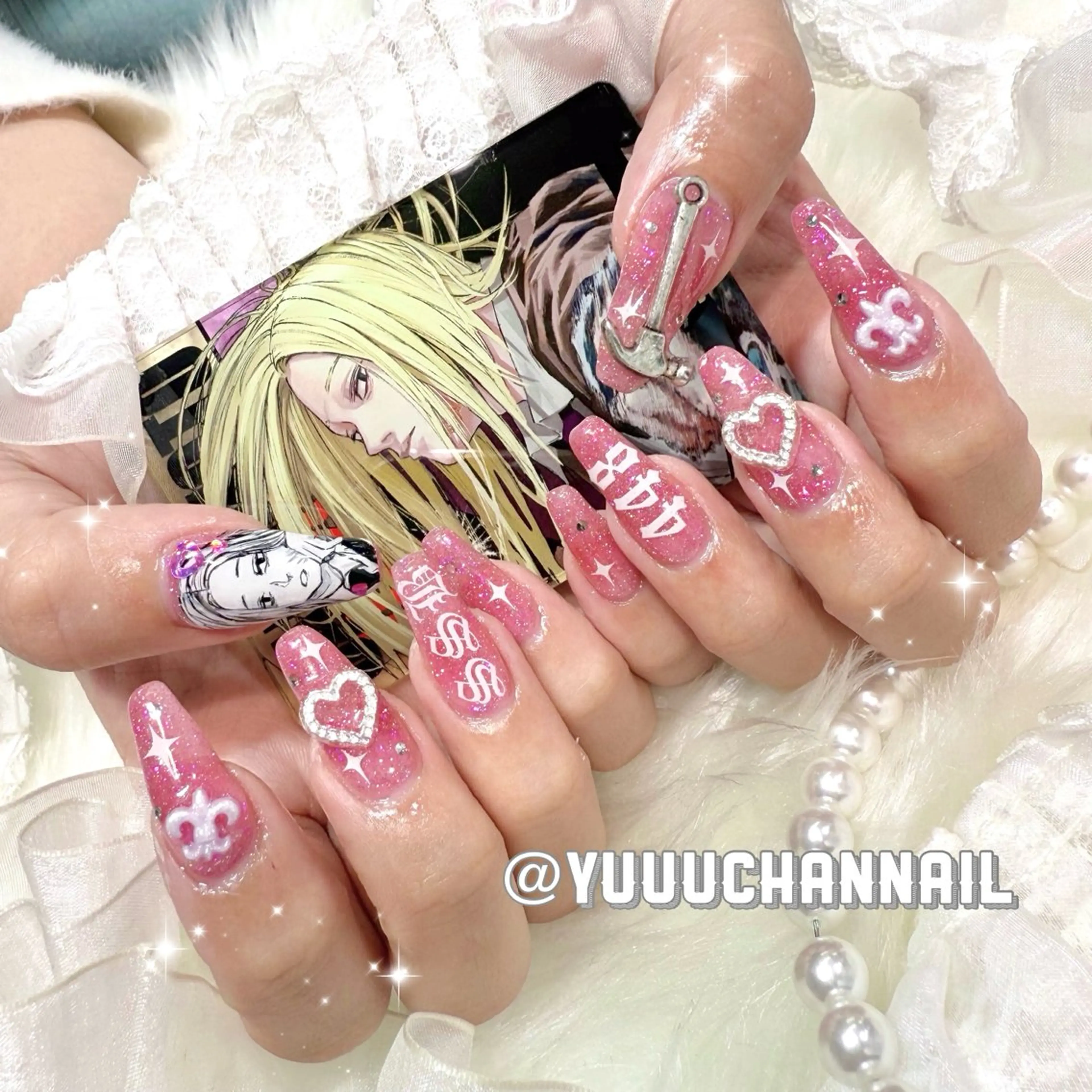 ネイル 痛ネイル🩷渋谷 🧸Yunaのネイルデザイン