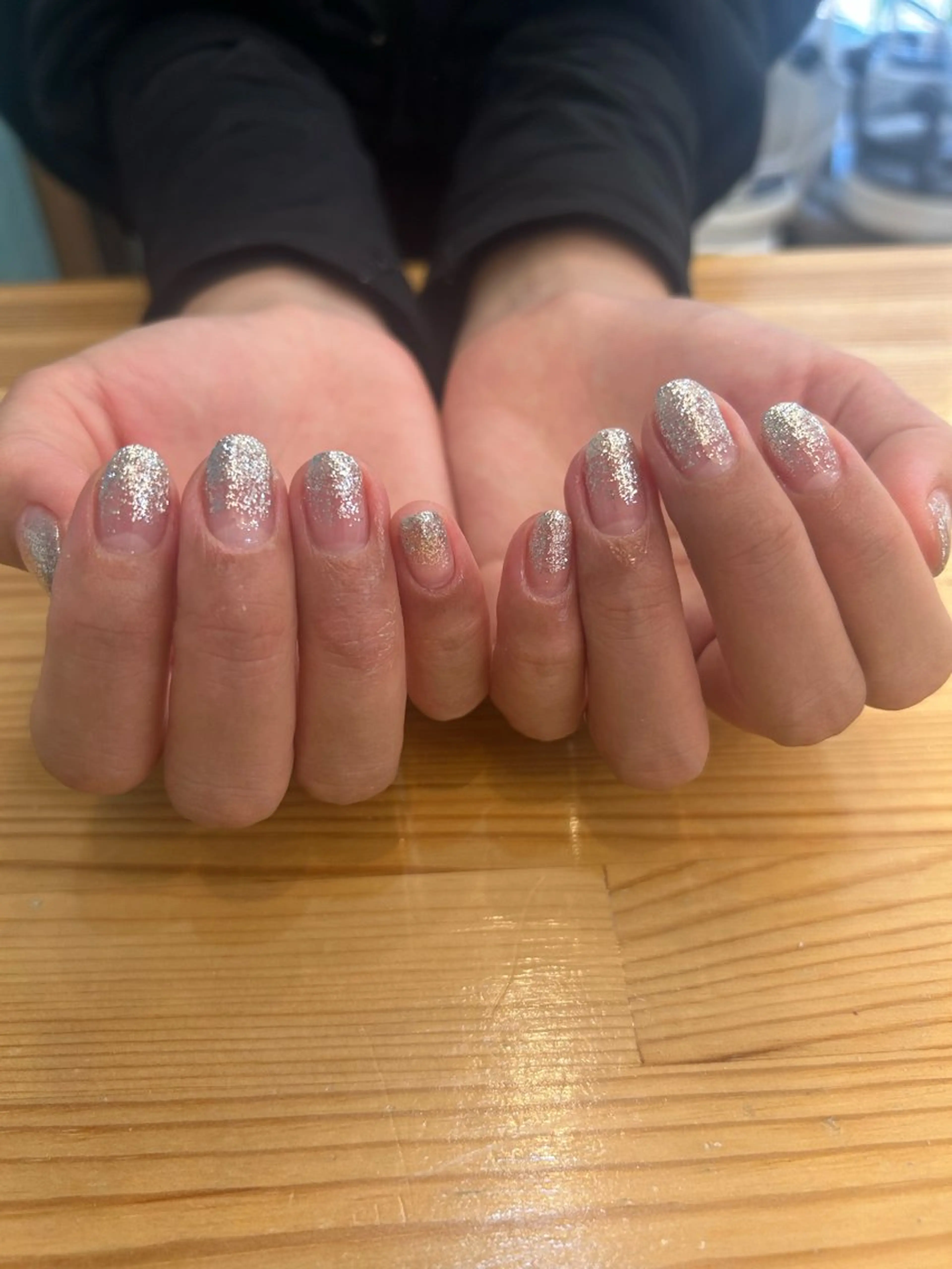 ネイル グラデーション ラメ(グリッター) ラメグラデーション Nail Alaia 妙典店 ミズキのネイルデザイン