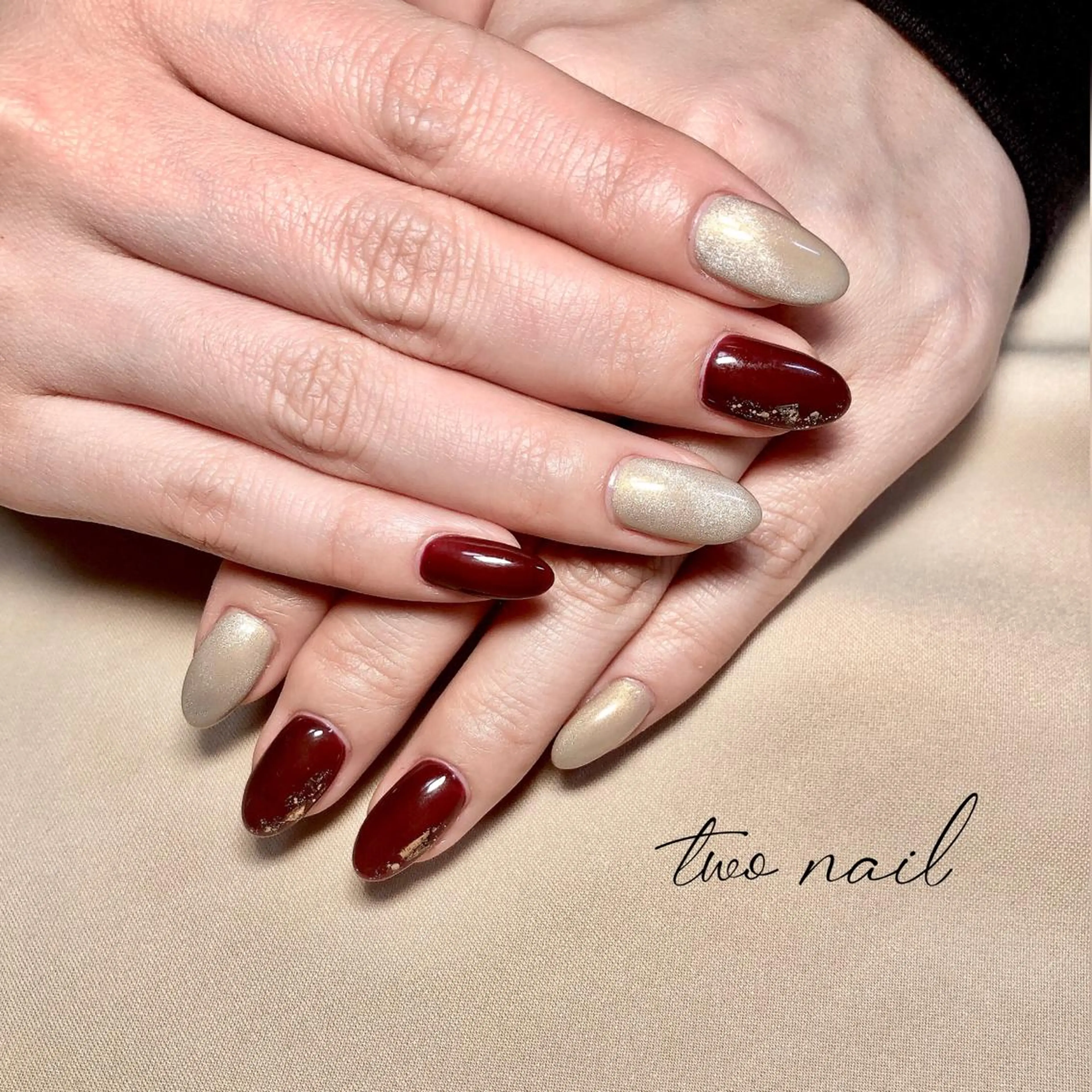 ネイル アートネイル フットネイル ハート ニュアンスネイル ホワイト two nailのネイルデザイン