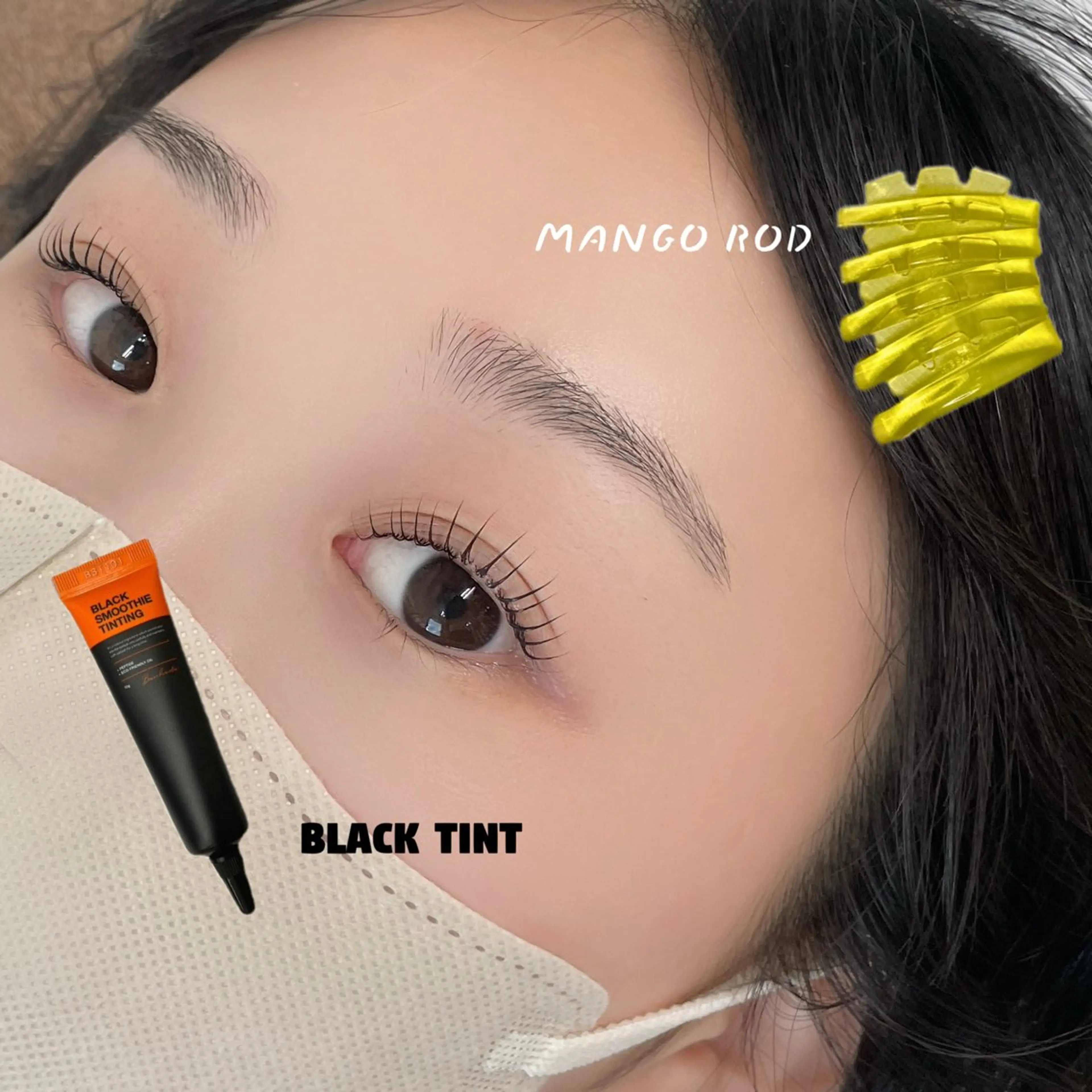 マツエク・マツパ フラットラッシュ 韓国風マツエク パリジェンヌラッシュリフト まつげパーマ 一重×まつ毛パーマ mai /マツパ.眉のマツエク・マツパデザイン