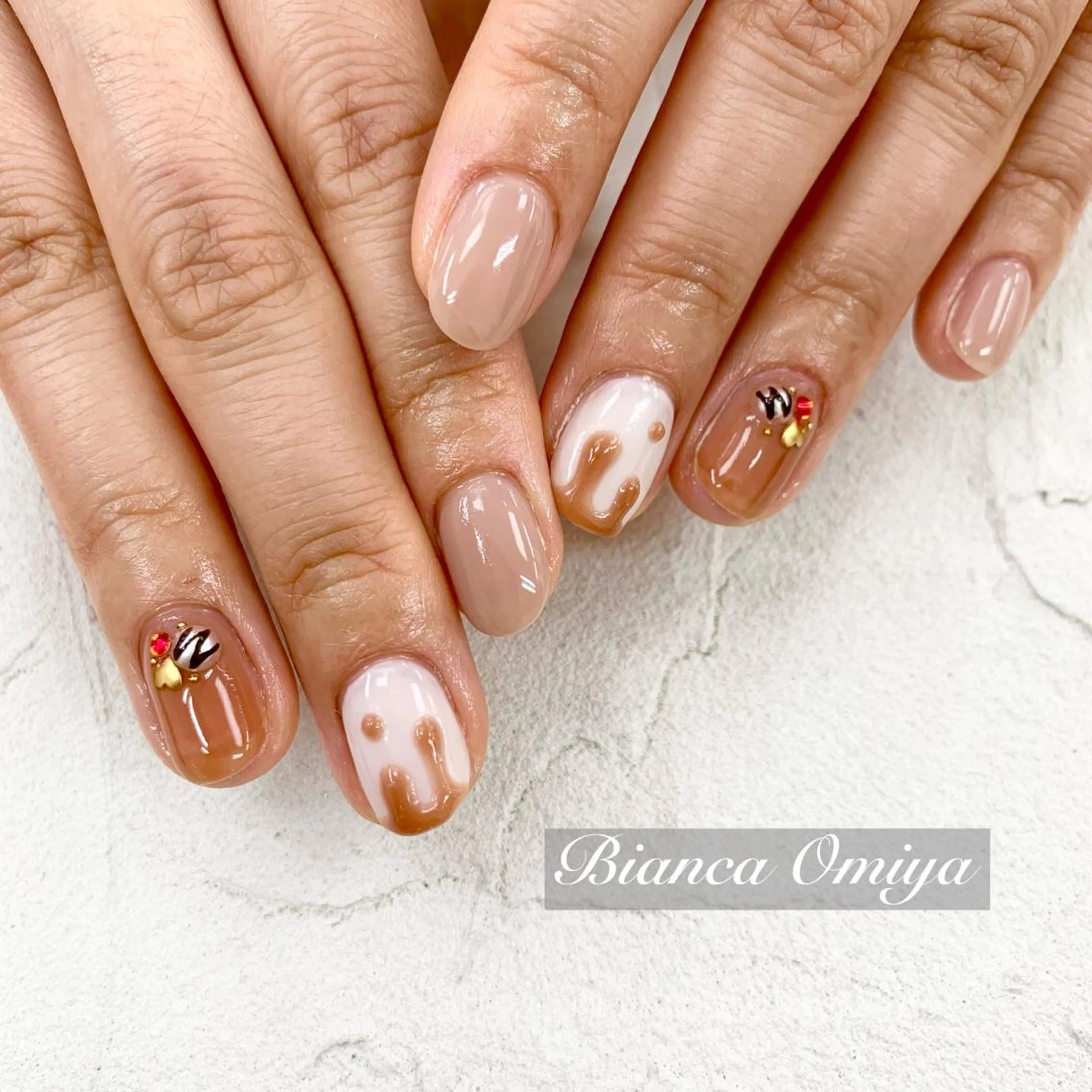 ネイル ハンドネイル ビアンカ大宮ネイル 店長 モリサワのネイルデザイン