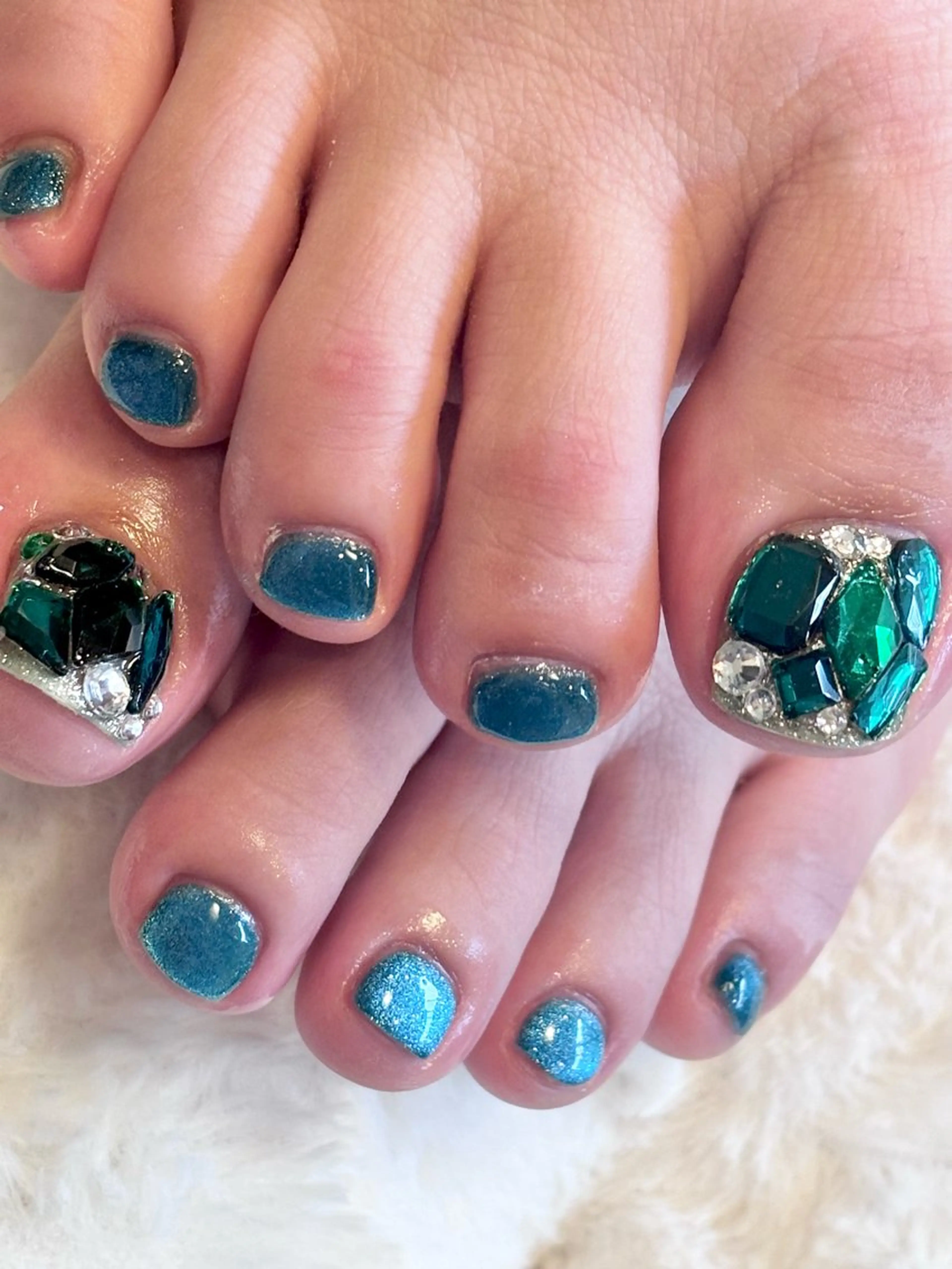 ネイル フットネイル Lelole 🫧マグネット🫧のネイルデザイン