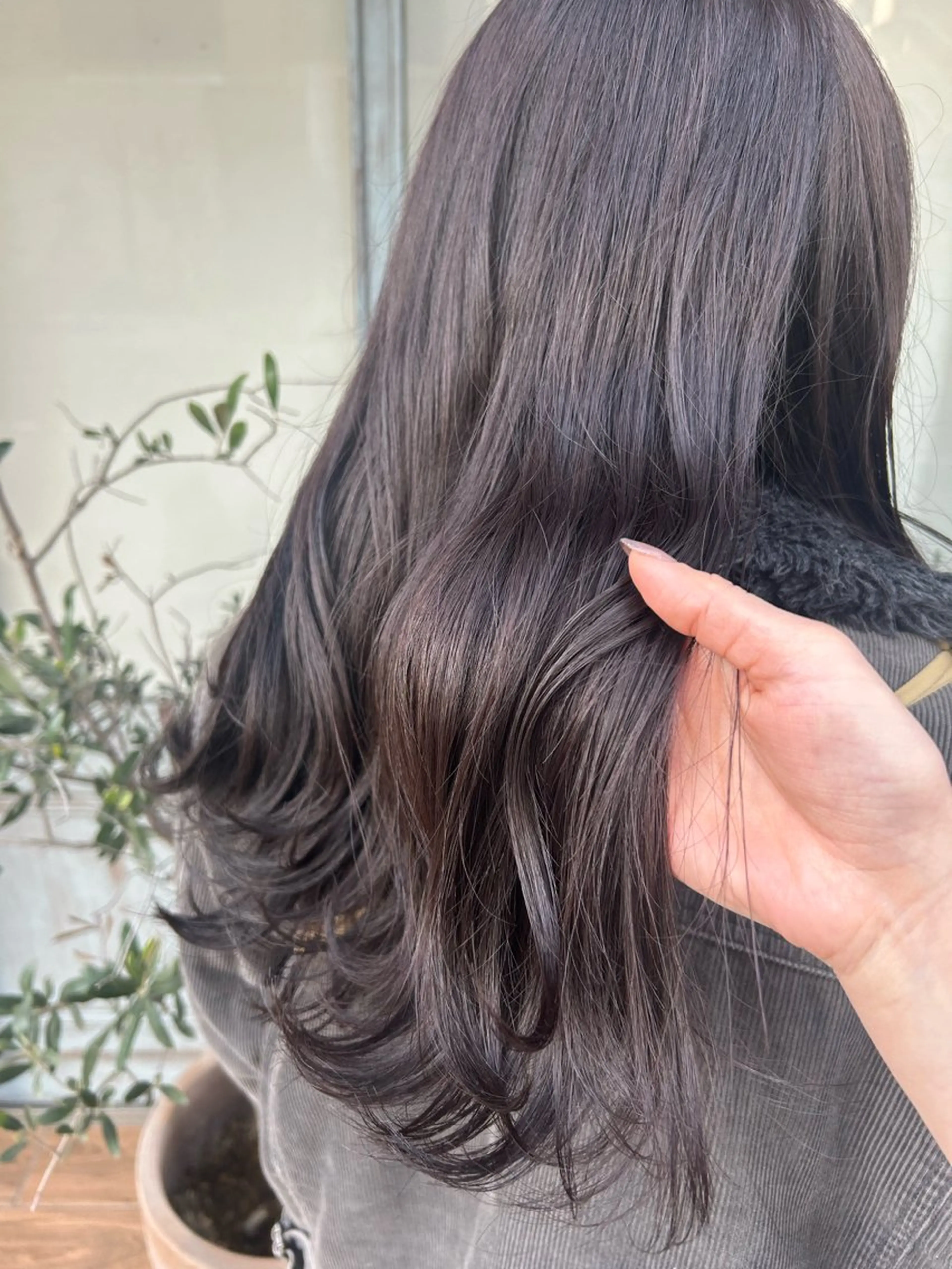 ロング ヘアカラー トリートメント ボブ/暖色/透明 感カラー/Sachiのヘアスタイル