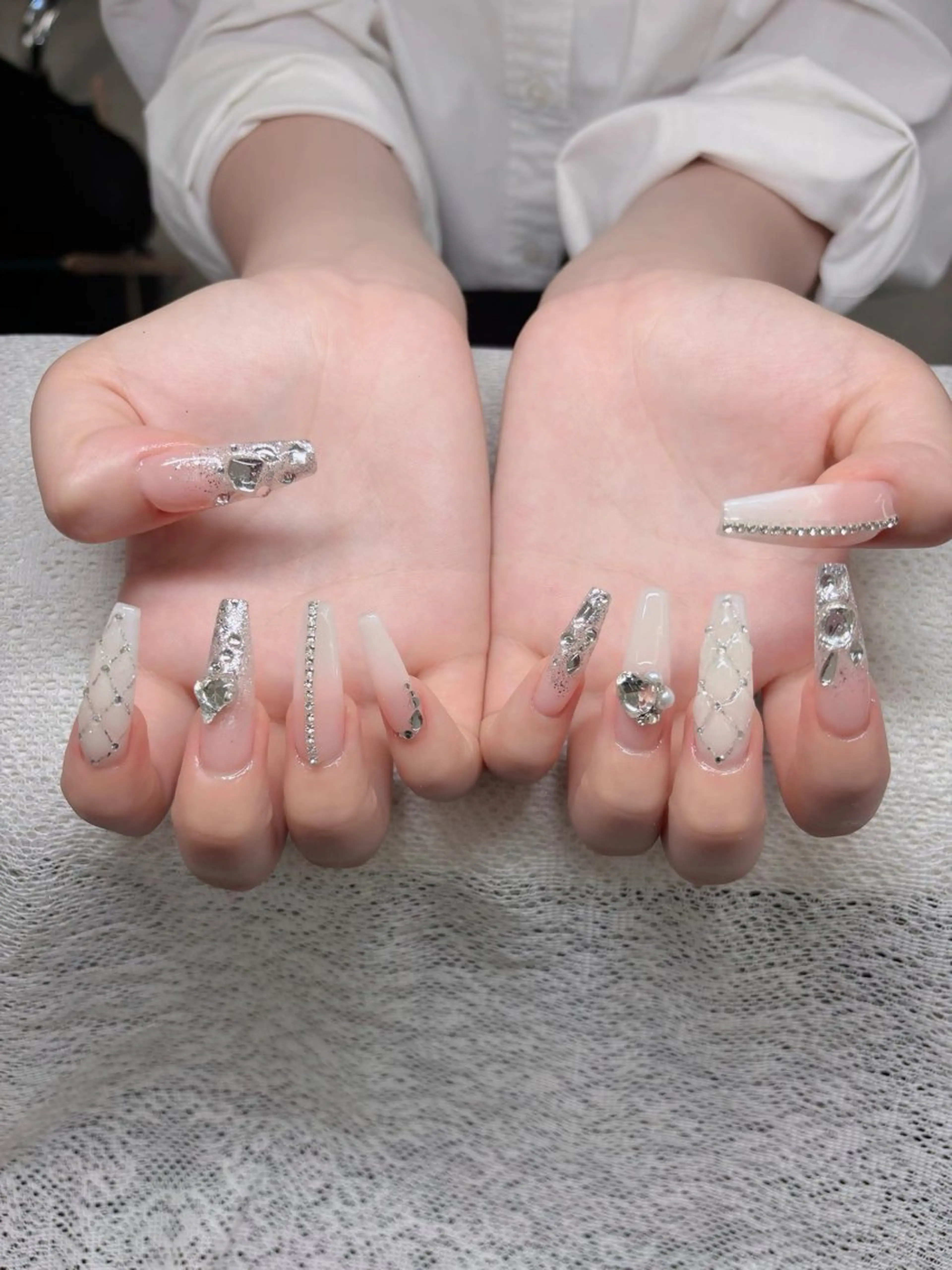 ネイル アートネイル フレンチネイル ジェルネイル 韓国ネイル マグネットネイル Lenie Shinokuboのネイルデザイン