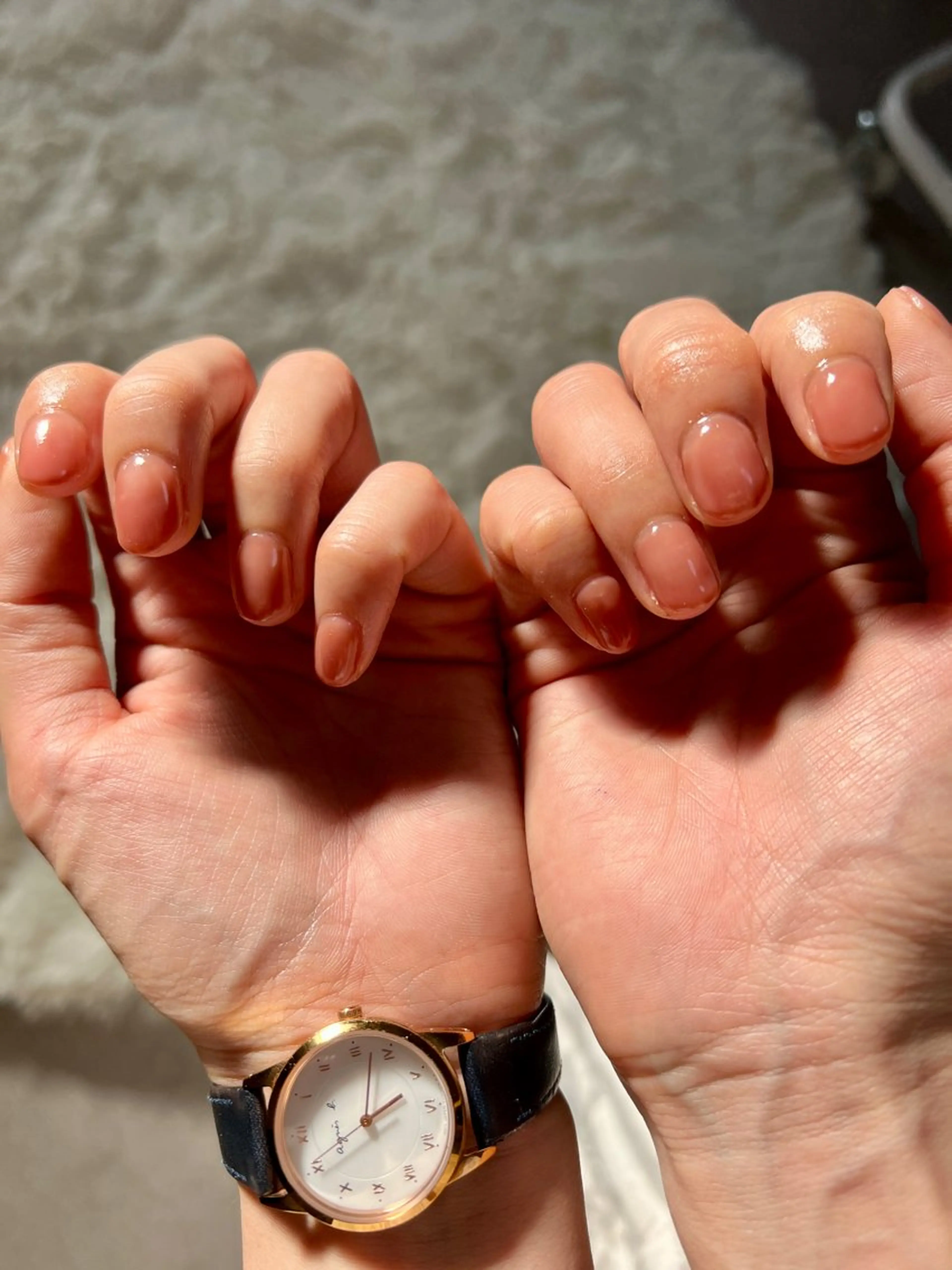 ネイル オフィスネイル ワンカラーネイル シンプルネイル Aura nailのネイルデザイン